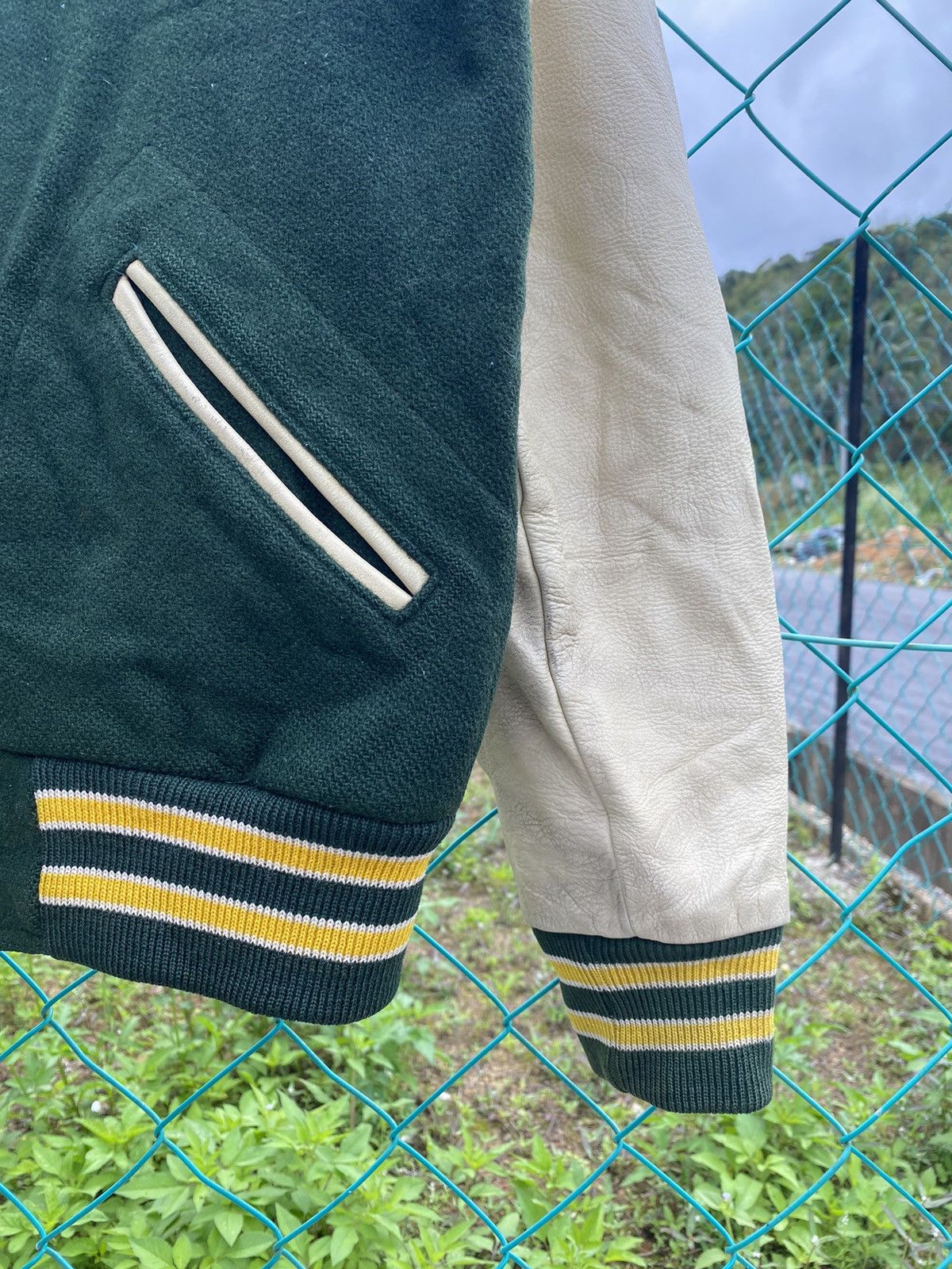 MLB Vintage 90''s MLB Washington Wool Leather Varsity Size US L / EU 52-54 / 3 - 6 Thumbnail
