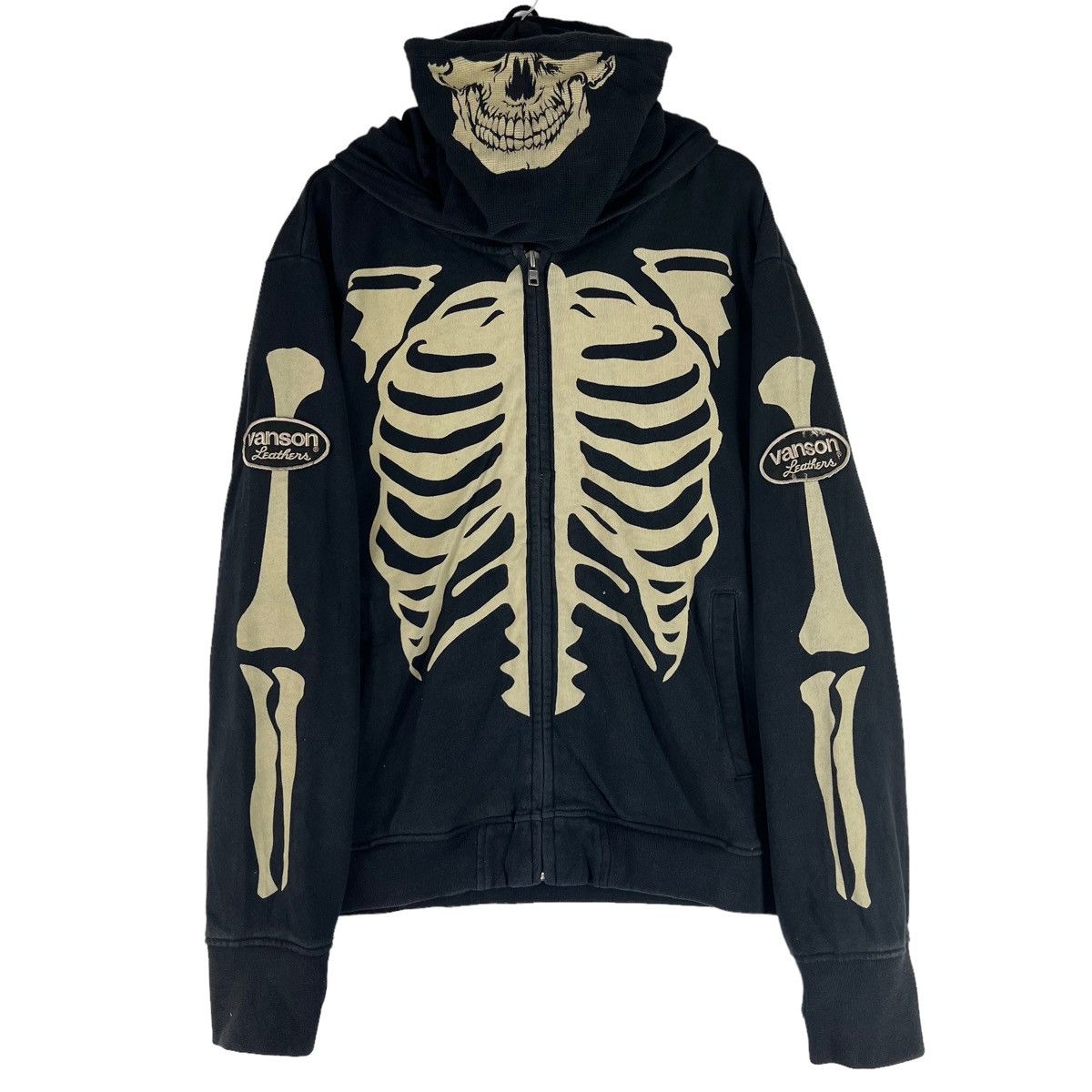 Skulls 💥Vanson Leathers Kapital Skull Skeleton Bones 🦴 Ghost Hoodie ...