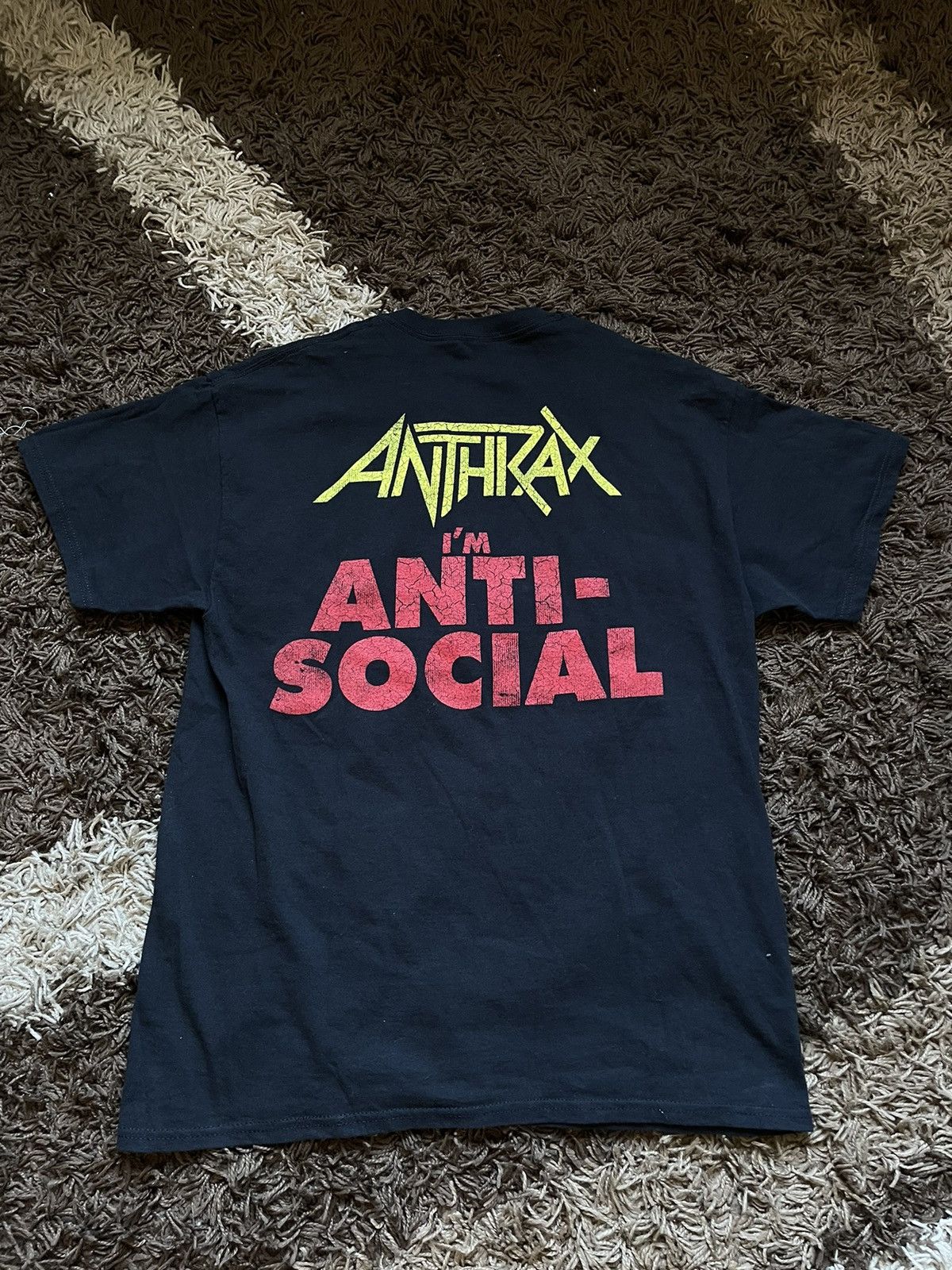 Band Tees Anthrax Antisocial Band T-Shirt Punk Japan Style Size US L / EU 52-54 / 3 - 5 Thumbnail