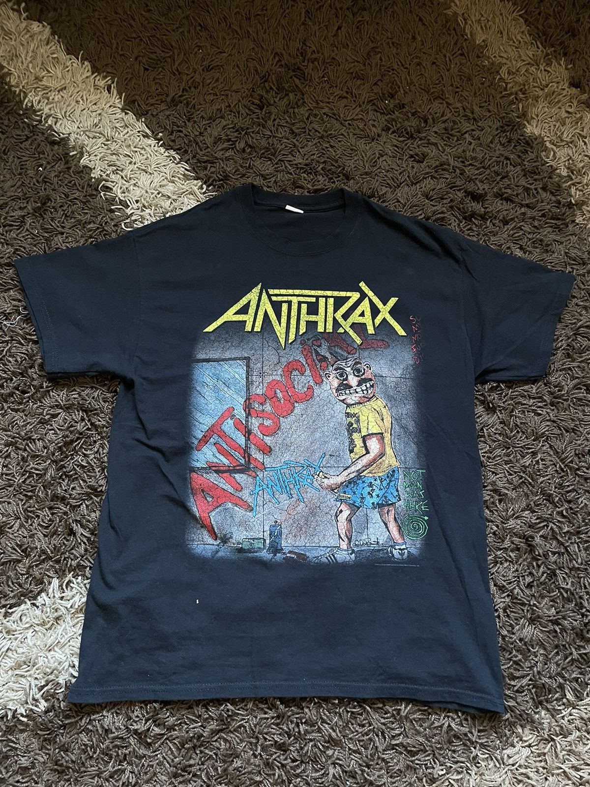 Band Tees Anthrax Antisocial Band T-Shirt Punk Japan Style Size US L / EU 52-54 / 3 - 1 Thumbnail