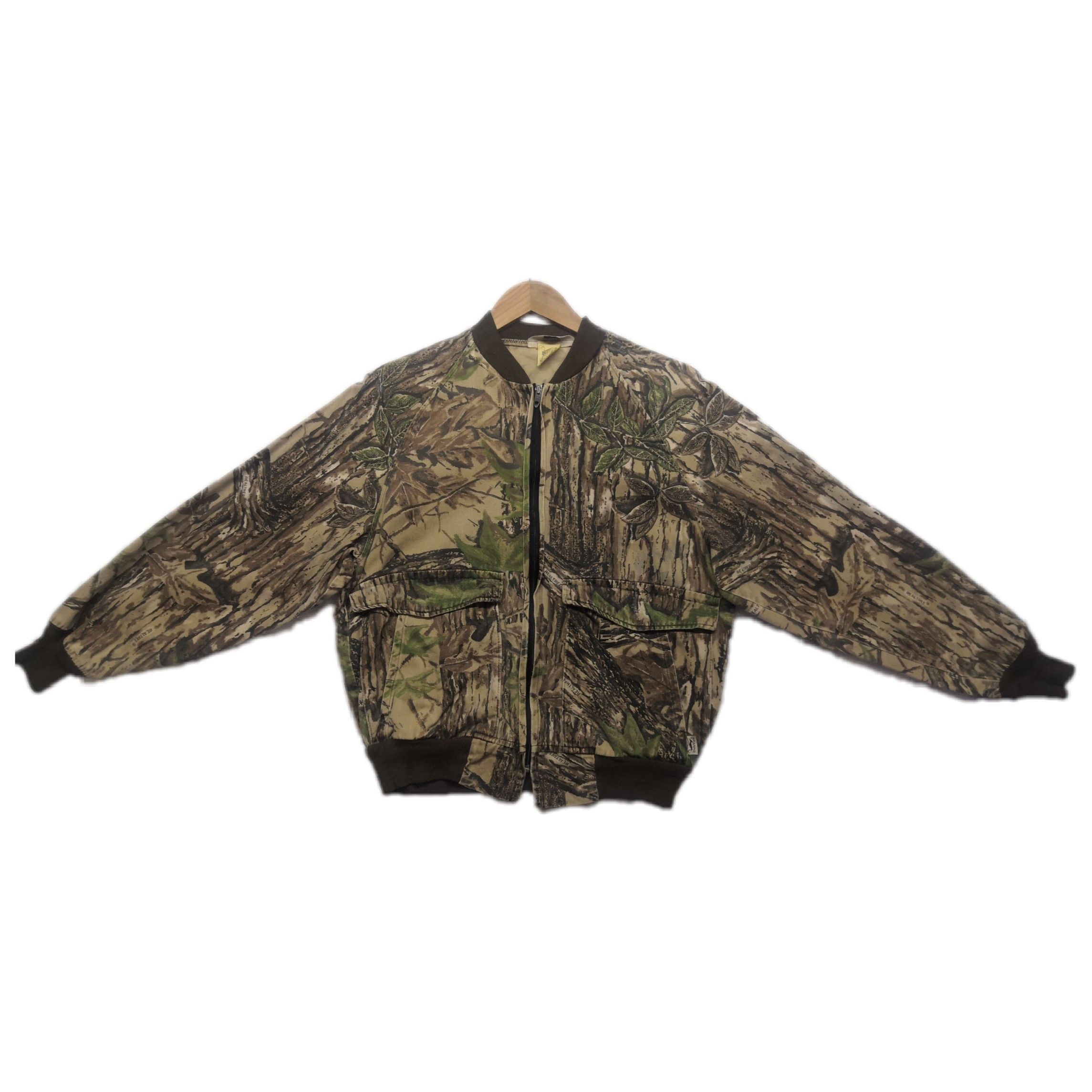 Duxbak popular vintage camo bomber jacket