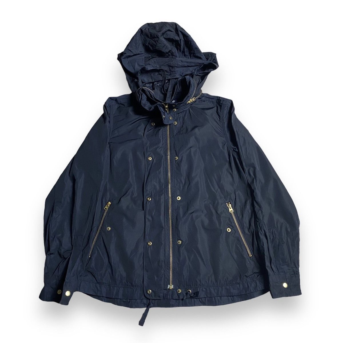 Gap × Japanese Brand Gap Double Pocket Button Up Zipper Hooded Nylon Jacket Size US S / EU 44-46 / 1 - 3 Thumbnail