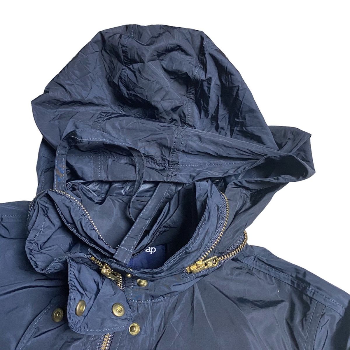 Gap × Japanese Brand Gap Double Pocket Button Up Zipper Hooded Nylon Jacket Size US S / EU 44-46 / 1 - 6 Thumbnail