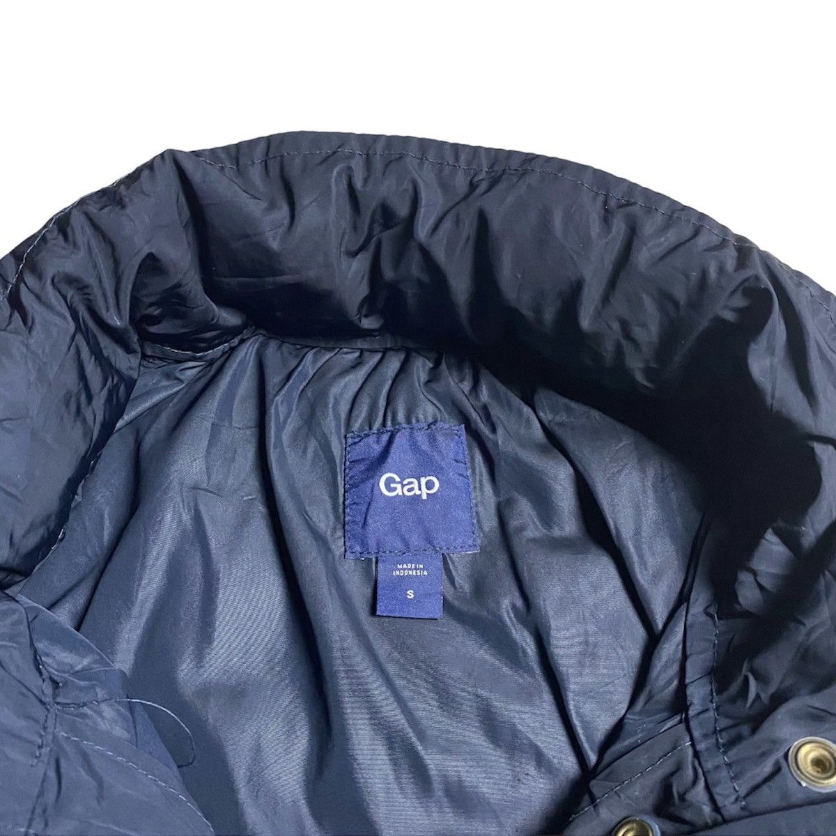 Gap × Japanese Brand Gap Double Pocket Button Up Zipper Hooded Nylon Jacket Size US S / EU 44-46 / 1 - 7 Thumbnail