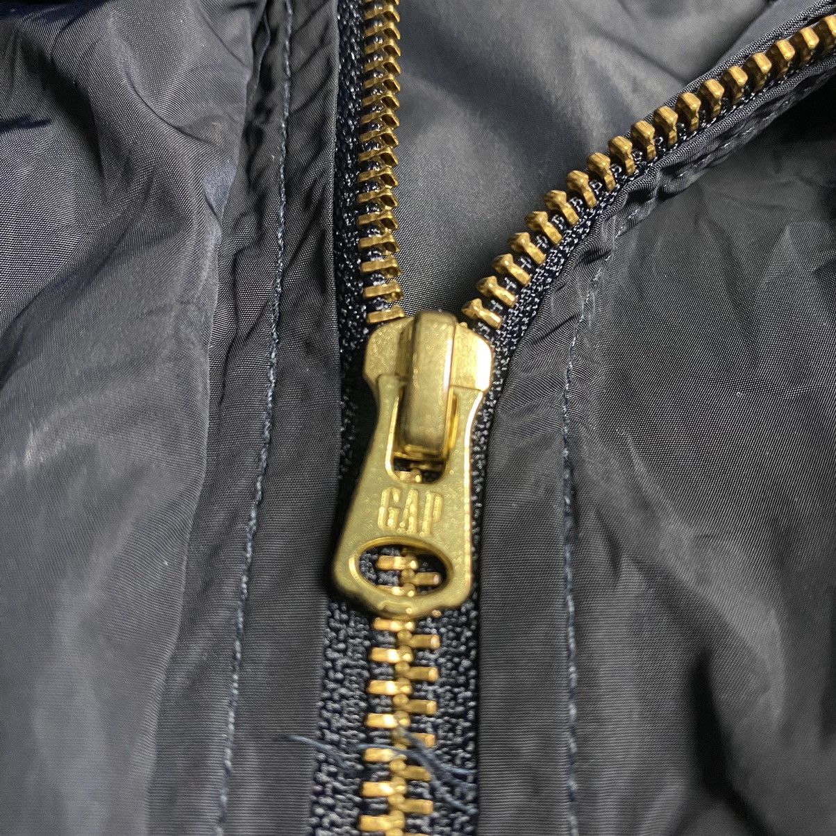 Gap × Japanese Brand Gap Double Pocket Button Up Zipper Hooded Nylon Jacket Size US S / EU 44-46 / 1 - 8 Thumbnail