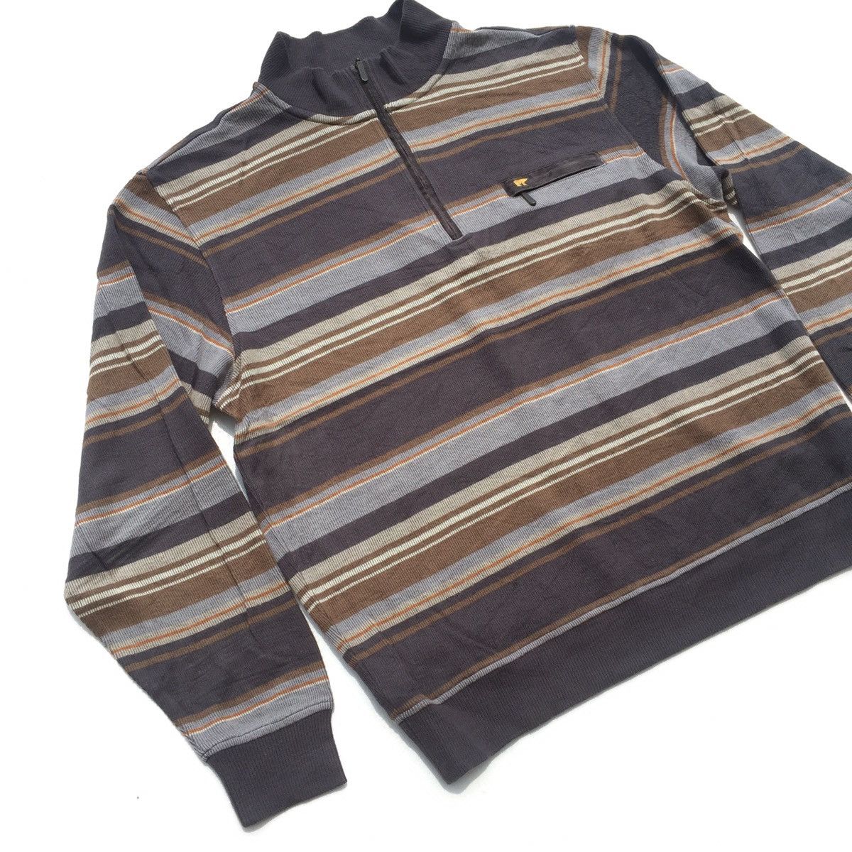Golden Bear × Japanese Brand Vintage Japanese Golden Bear Stripes Crewneck Sweatshirt Size US L / EU 52-54 / 3 - 2 Thumbnail
