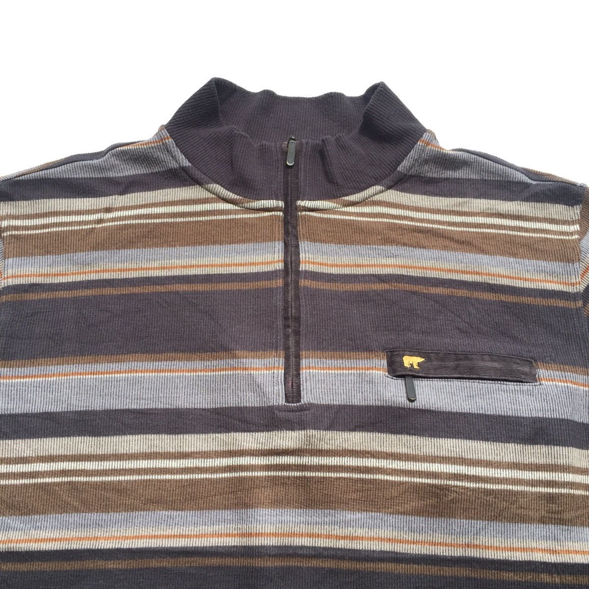 Golden Bear × Japanese Brand Vintage Japanese Golden Bear Stripes Crewneck Sweatshirt Size US L / EU 52-54 / 3 - 4 Thumbnail