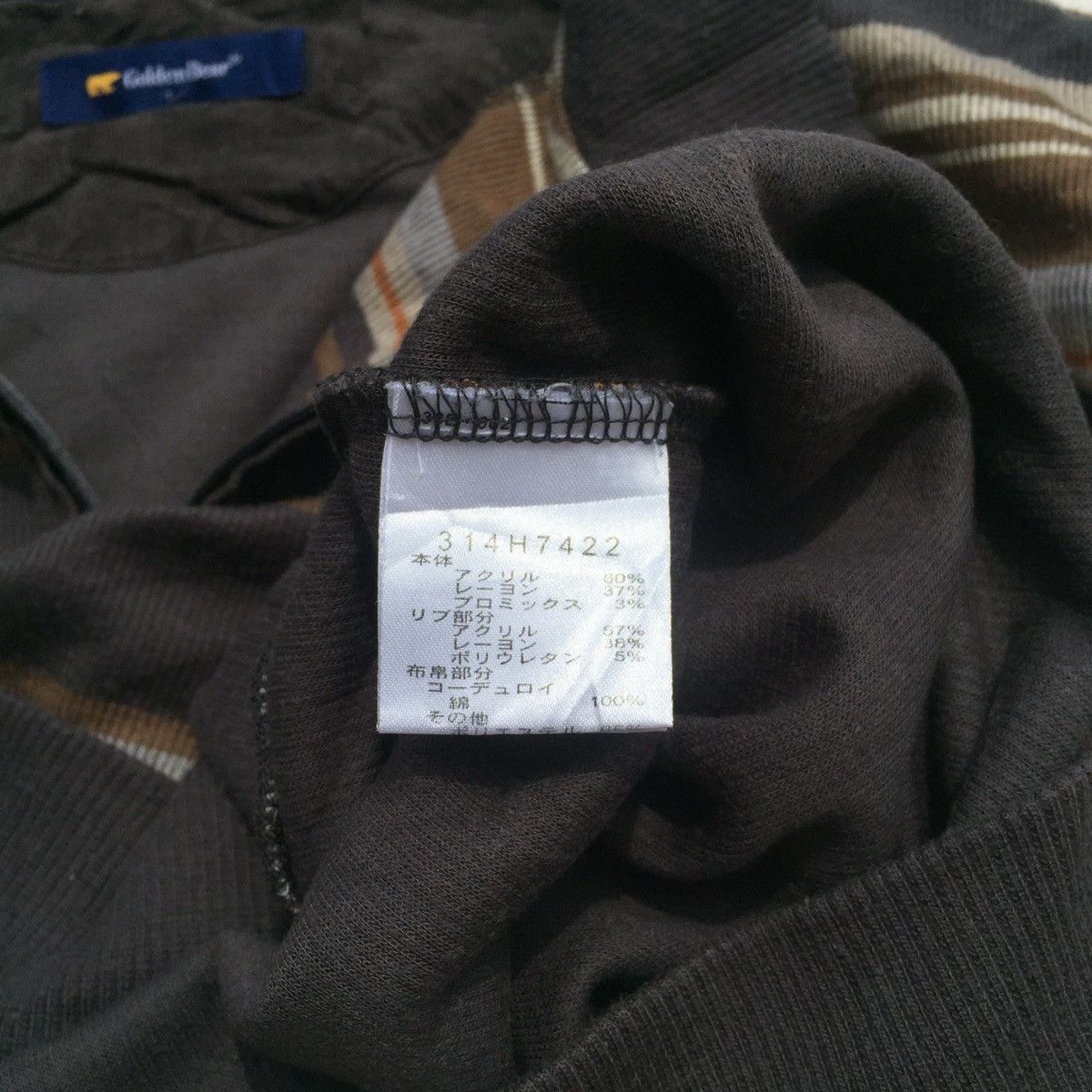 Golden Bear × Japanese Brand Vintage Japanese Golden Bear Stripes Crewneck Sweatshirt Size US L / EU 52-54 / 3 - 6 Thumbnail