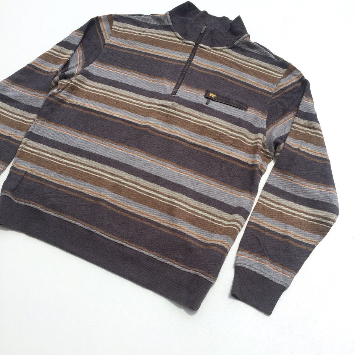 Golden Bear × Japanese Brand Vintage Japanese Golden Bear Stripes Crewneck Sweatshirt Size US L / EU 52-54 / 3 - 3 Thumbnail