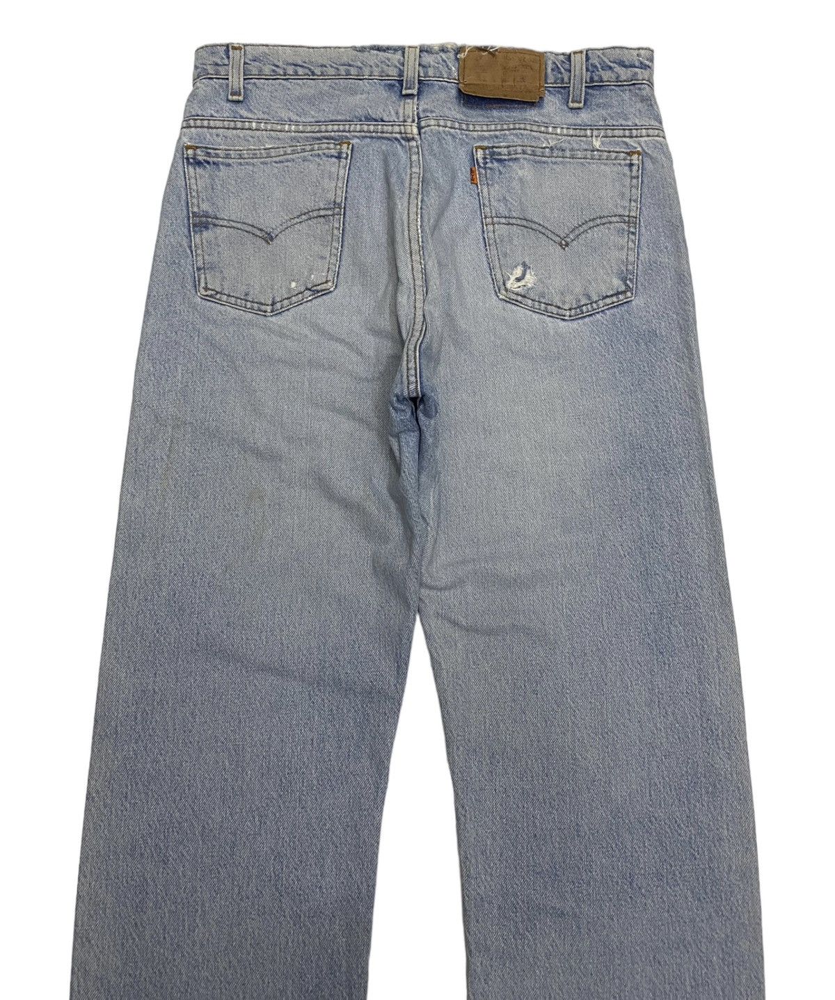JNCO × Levi's Vintage Clothing × Vintage VINTAGE LEVIS 505 ORANGE TAB WASHED DISTRESSED DENIM JEANS Size US 33 - 4 Thumbnail