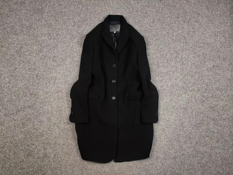 Versace Vintage Versus Gianni Versace Black Wool Coach Women Jacket Size XL / US 12-14 / IT 48-50 - 1 Thumbnail