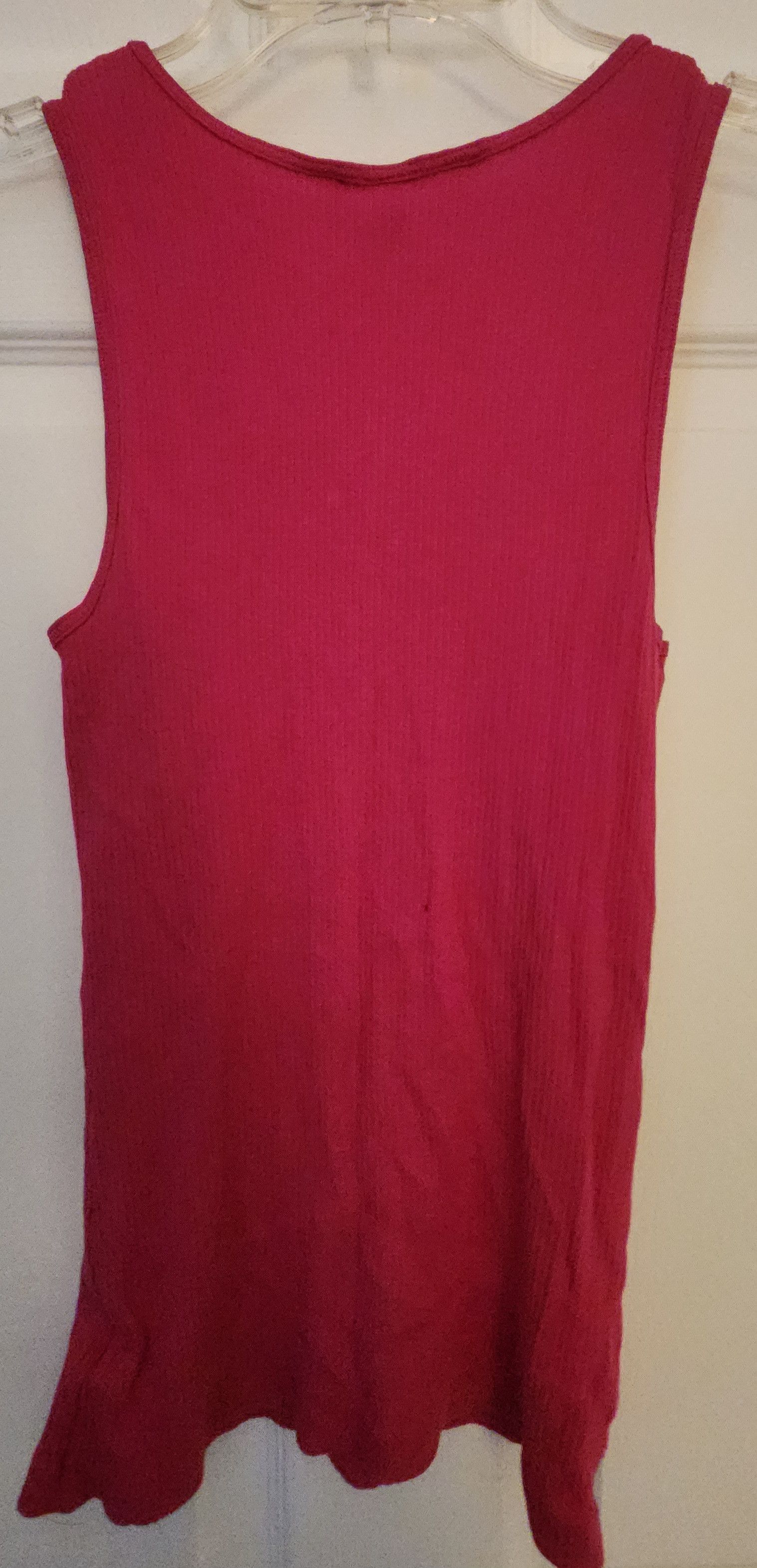 Gap Gap Body Women's Pink Ribbed Rhinestone Bow Tank Size XS Size XS / US 0-2 / IT 36-38 - 2 Thumbnail