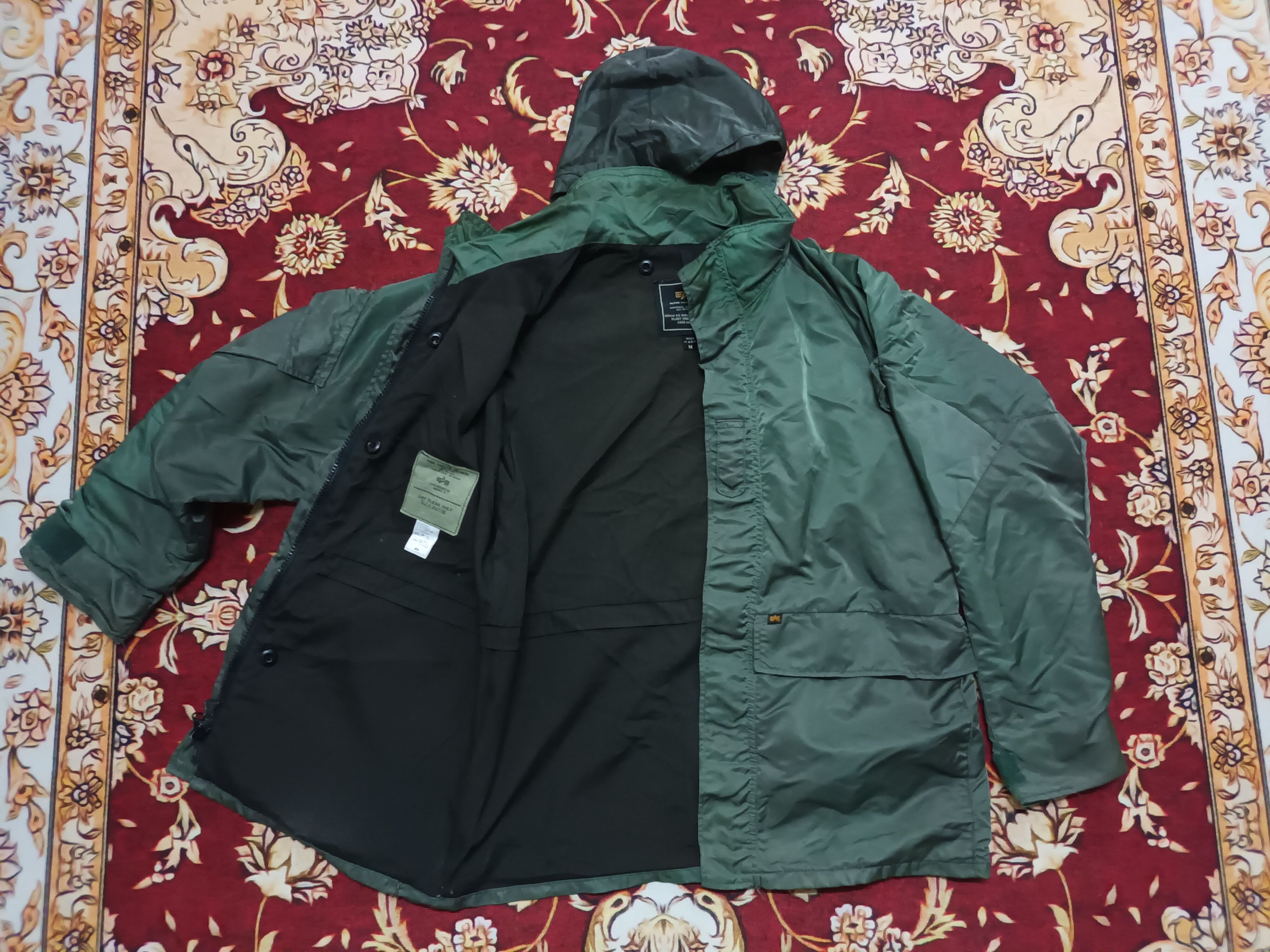 Alpha Industries 🔥 ALPHA INDUSTRIES HOODIE MILITARY JACKET Size US M / EU 48-50 / 2 - 5 Thumbnail