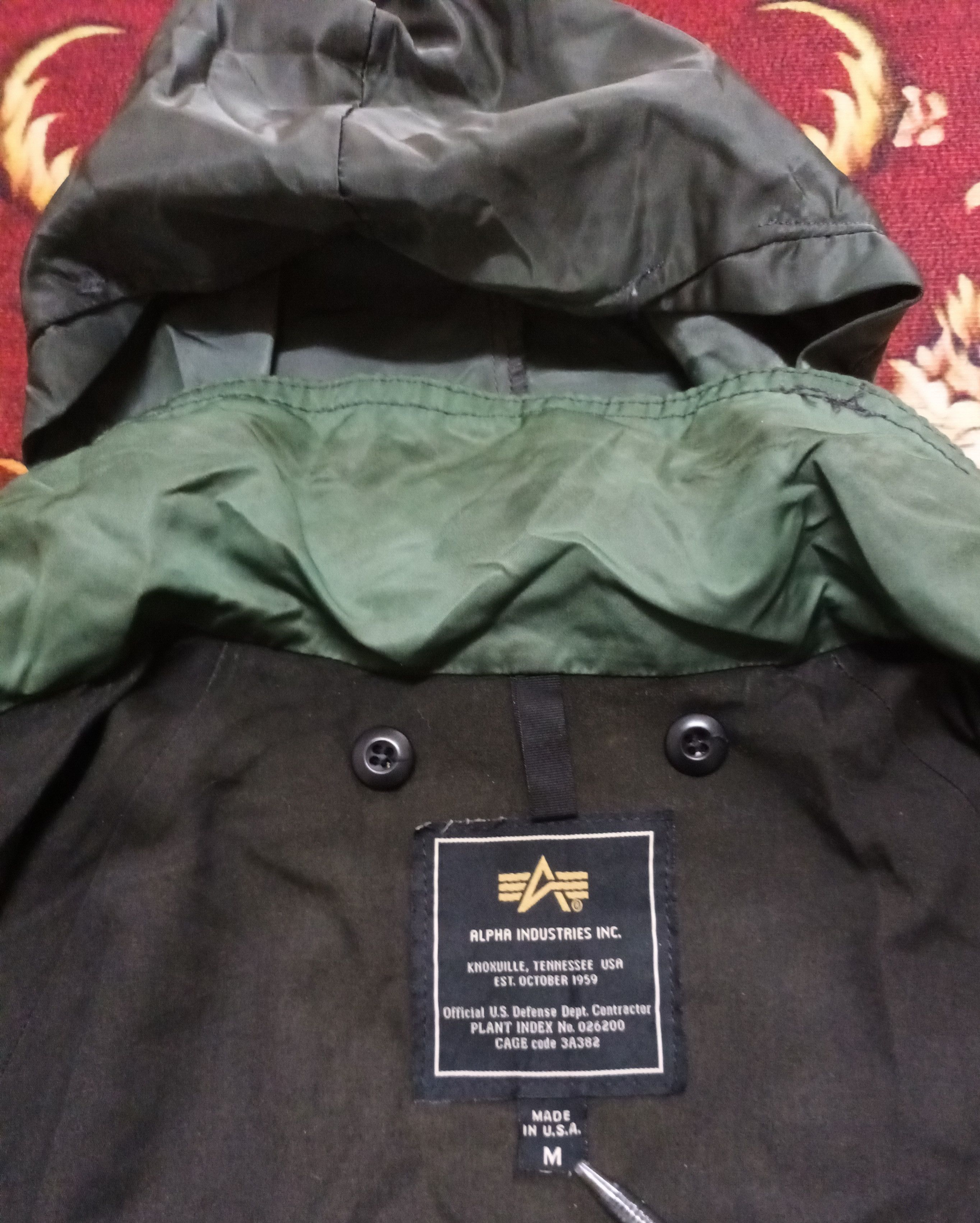 Alpha Industries 🔥 ALPHA INDUSTRIES HOODIE MILITARY JACKET Size US M / EU 48-50 / 2 - 2 Thumbnail