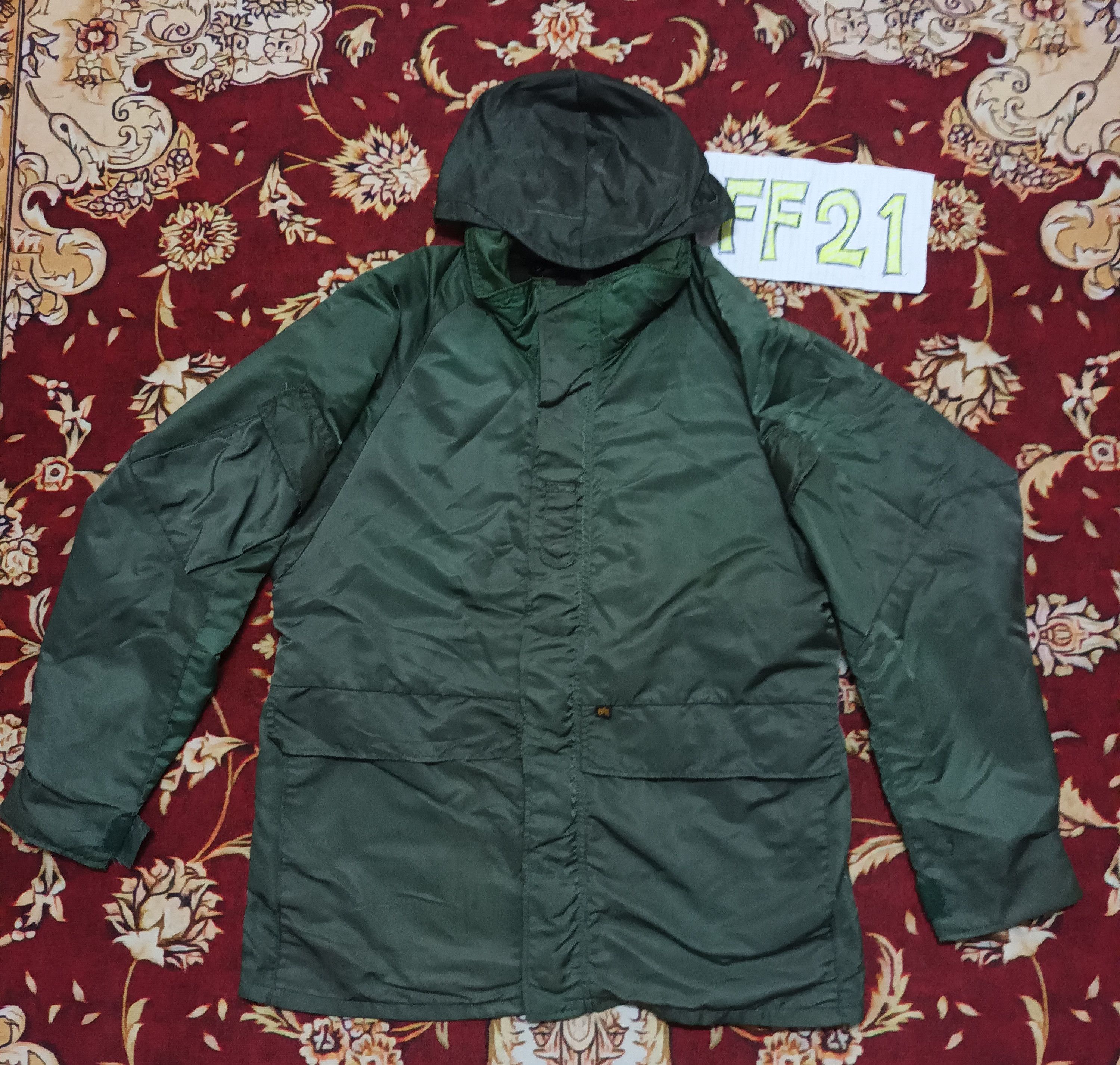Alpha Industries 🔥 ALPHA INDUSTRIES HOODIE MILITARY JACKET Size US M / EU 48-50 / 2 - 1 Thumbnail