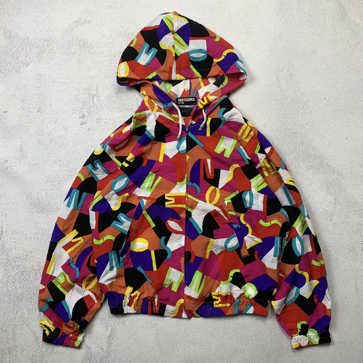 image of Missoni Mare Colorblock Jacket in Mix, Women's (Size Medium)