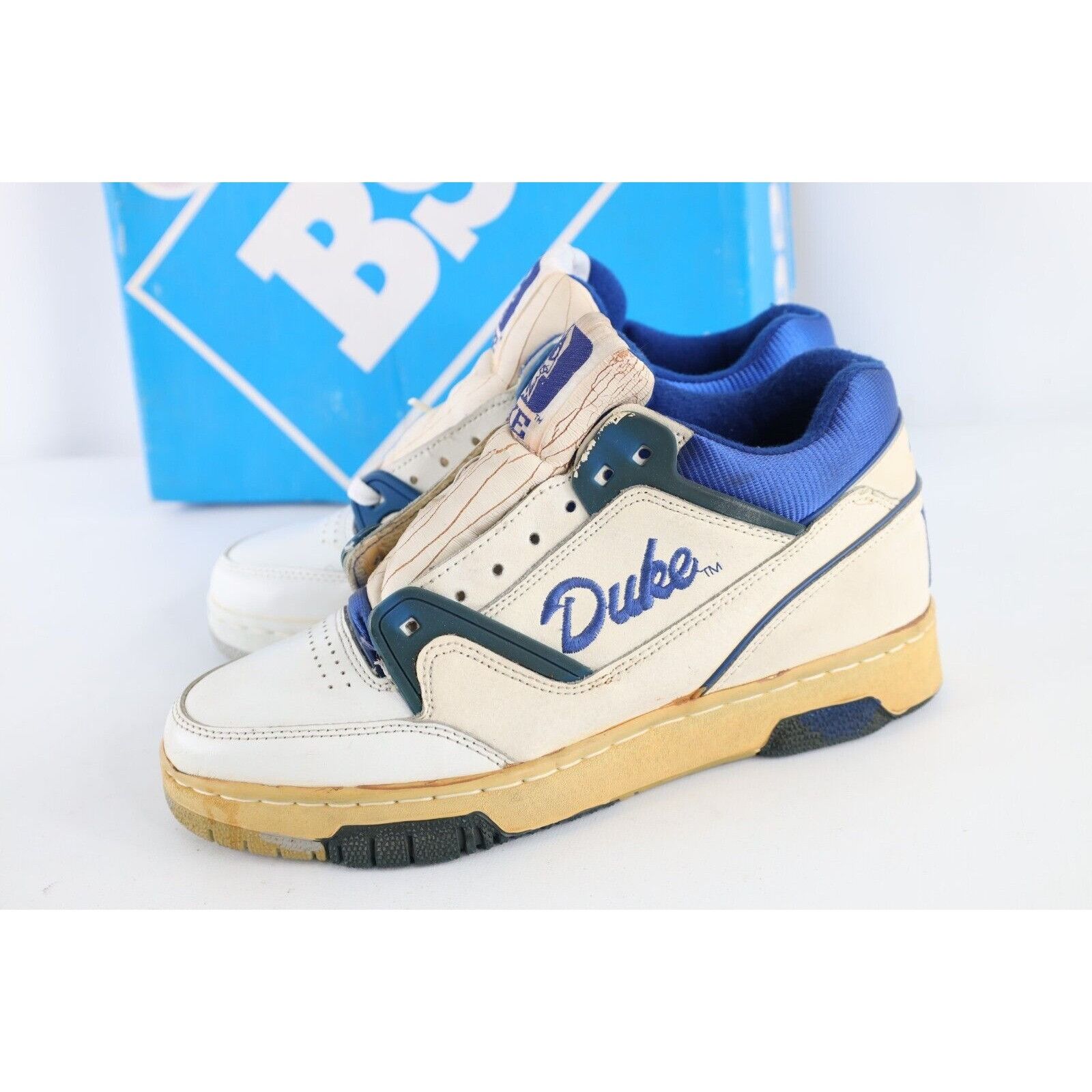 Vintage NOS Vintage 90s Duke University High Top Sneakers Shoes Size US 7.5 / EU 40-41 - 5 Thumbnail