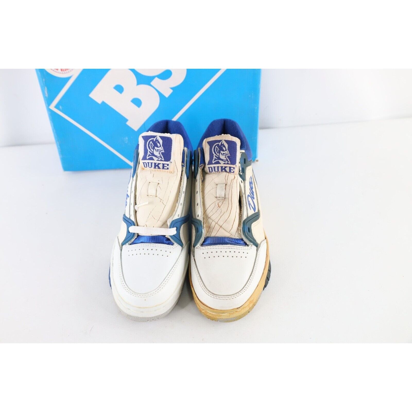 Vintage NOS Vintage 90s Duke University High Top Sneakers Shoes Size US 7.5 / EU 40-41 - 2 Thumbnail