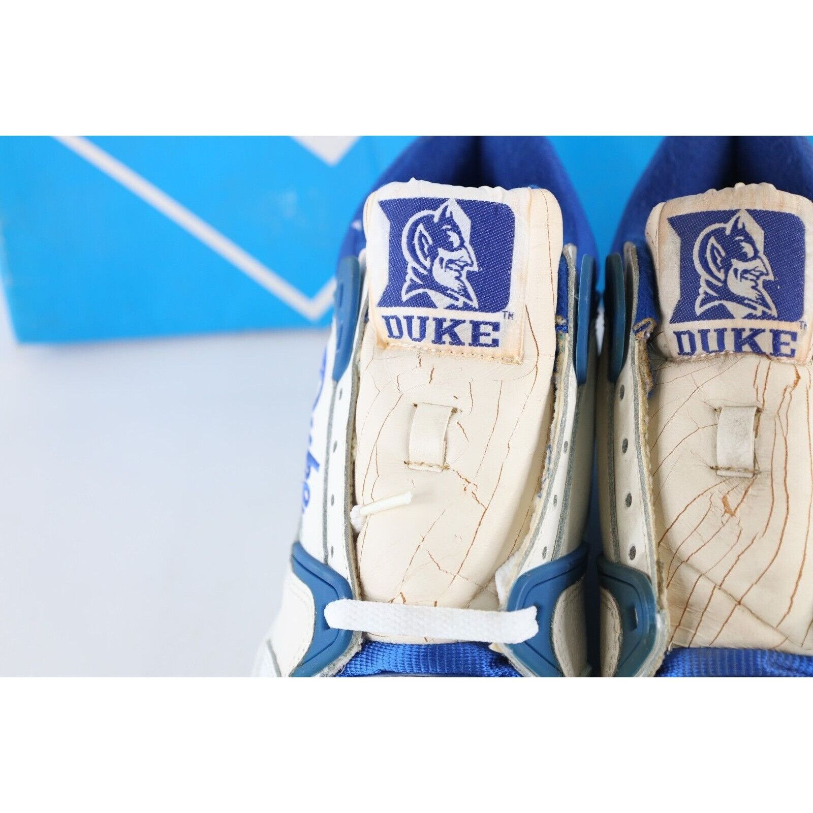 Vintage NOS Vintage 90s Duke University High Top Sneakers Shoes Size US 7.5 / EU 40-41 - 4 Thumbnail