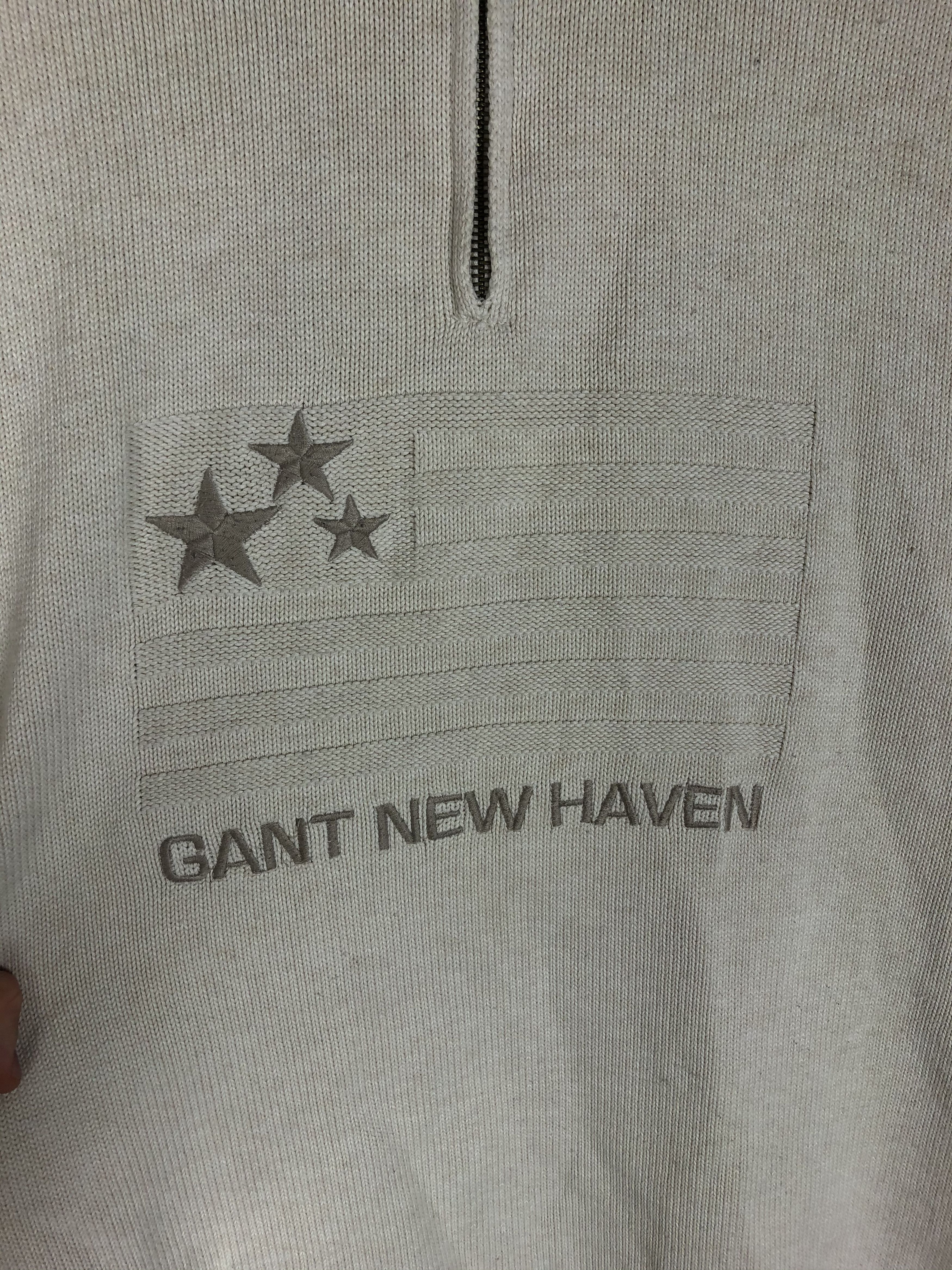 Gant Vintage Gant USA🇺🇸/American Flag Knitted 1/3 Zip Sweater Size US XL / EU 56 / 4 - 3 Thumbnail