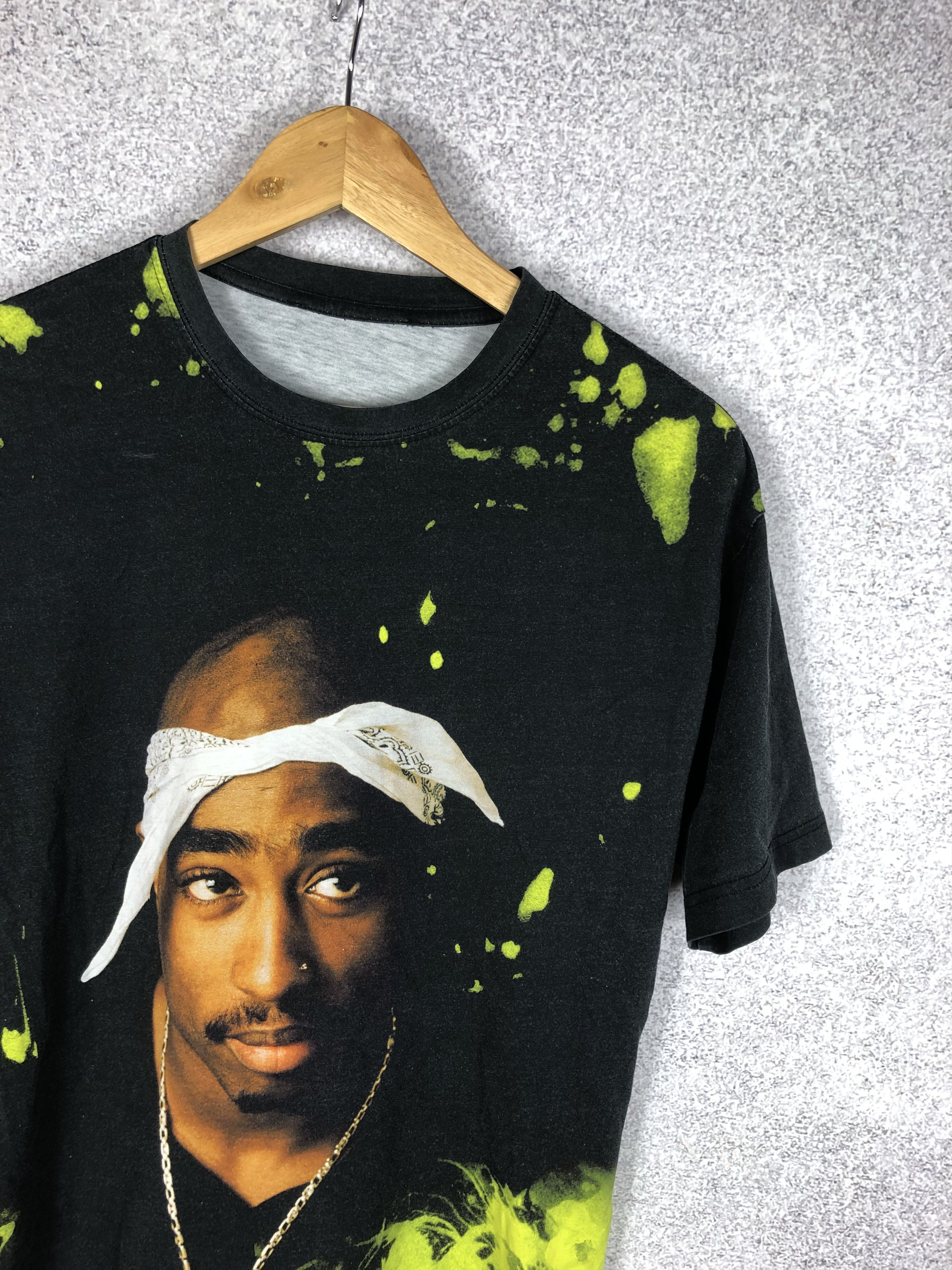 Band Tees Vintage 2PAC Tupac Overprint Rap Tees Legend T-Shirt Size US S / EU 44-46 / 1 - 2 Thumbnail
