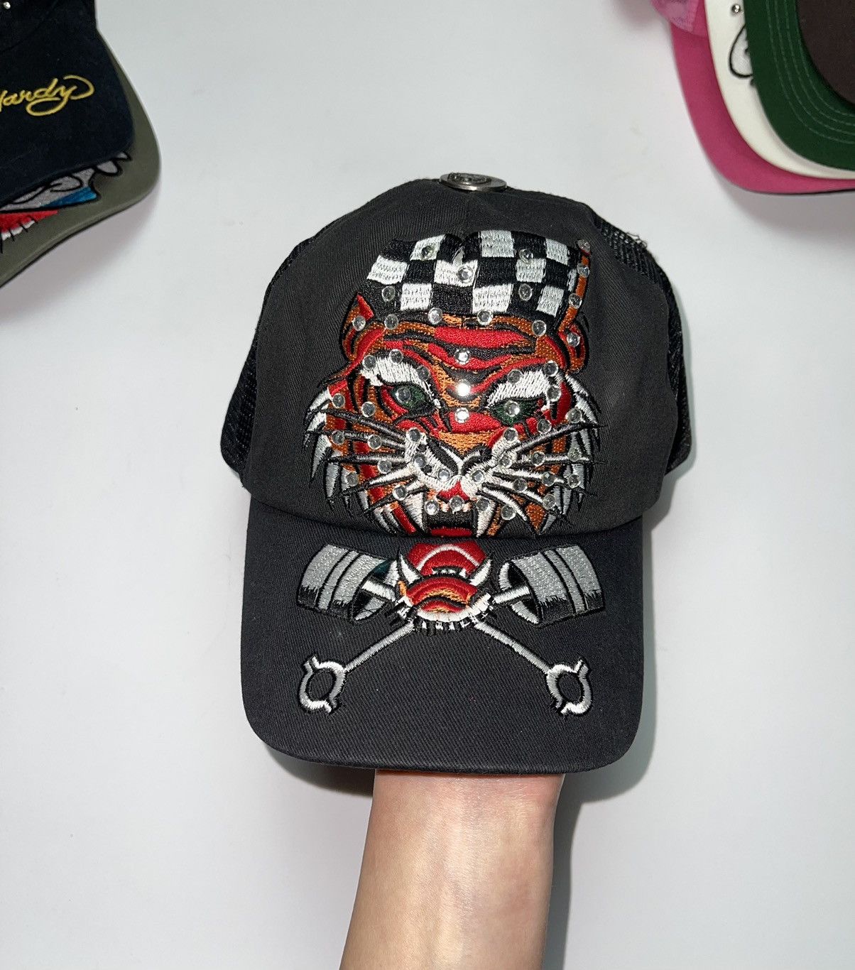 Christian Audigier × Ed Hardy × Vintage Cap Ed Hardly by Christian Audigier vintage big tiger Size ONE SIZE - 2 Thumbnail