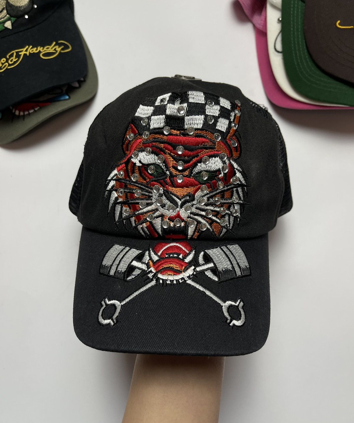 Christian Audigier × Ed Hardy × Vintage Cap Ed Hardly by Christian Audigier vintage big tiger Size ONE SIZE - 3 Thumbnail