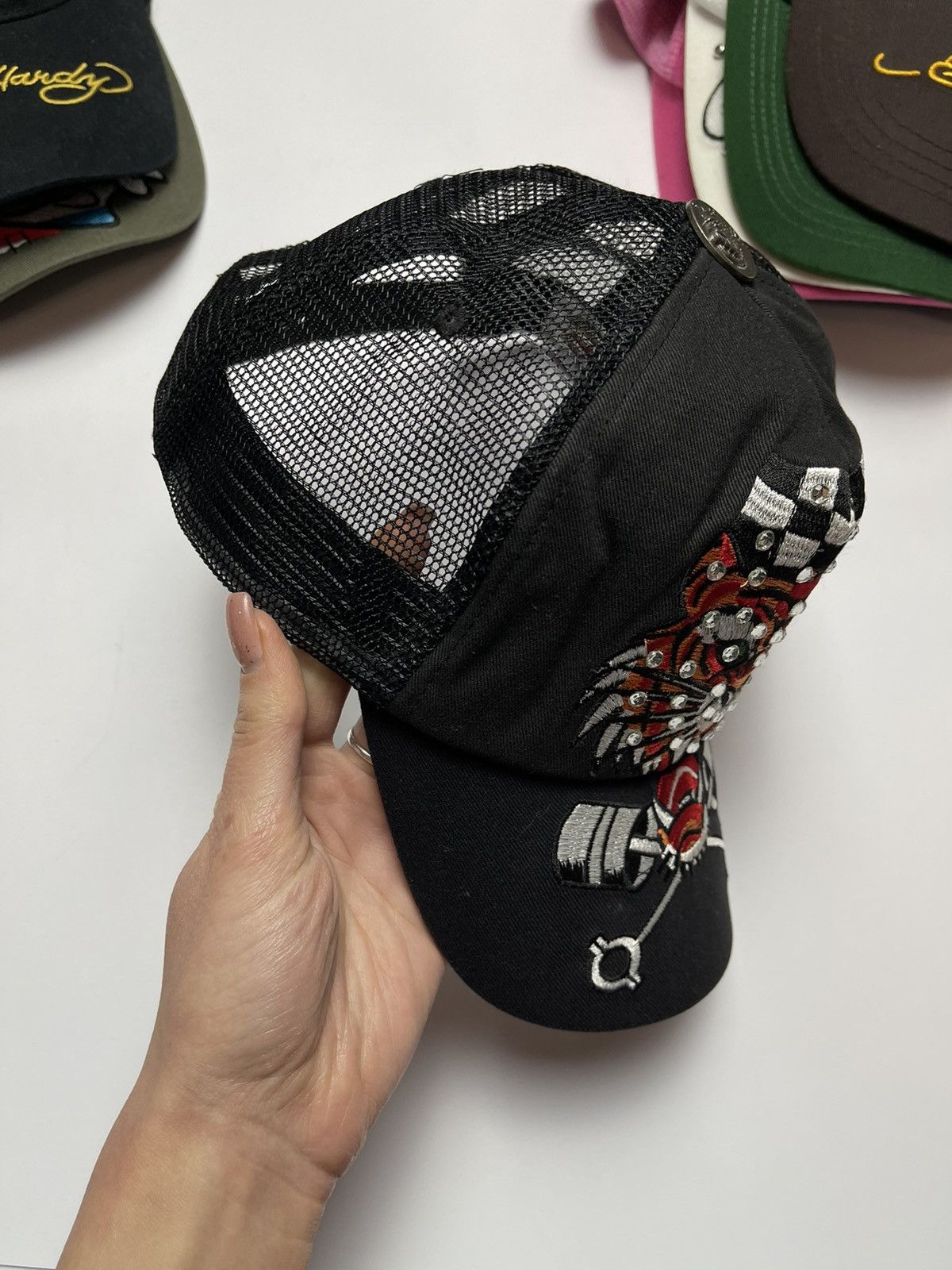 Christian Audigier × Ed Hardy × Vintage Cap Ed Hardly by Christian Audigier vintage big tiger Size ONE SIZE - 7 Thumbnail