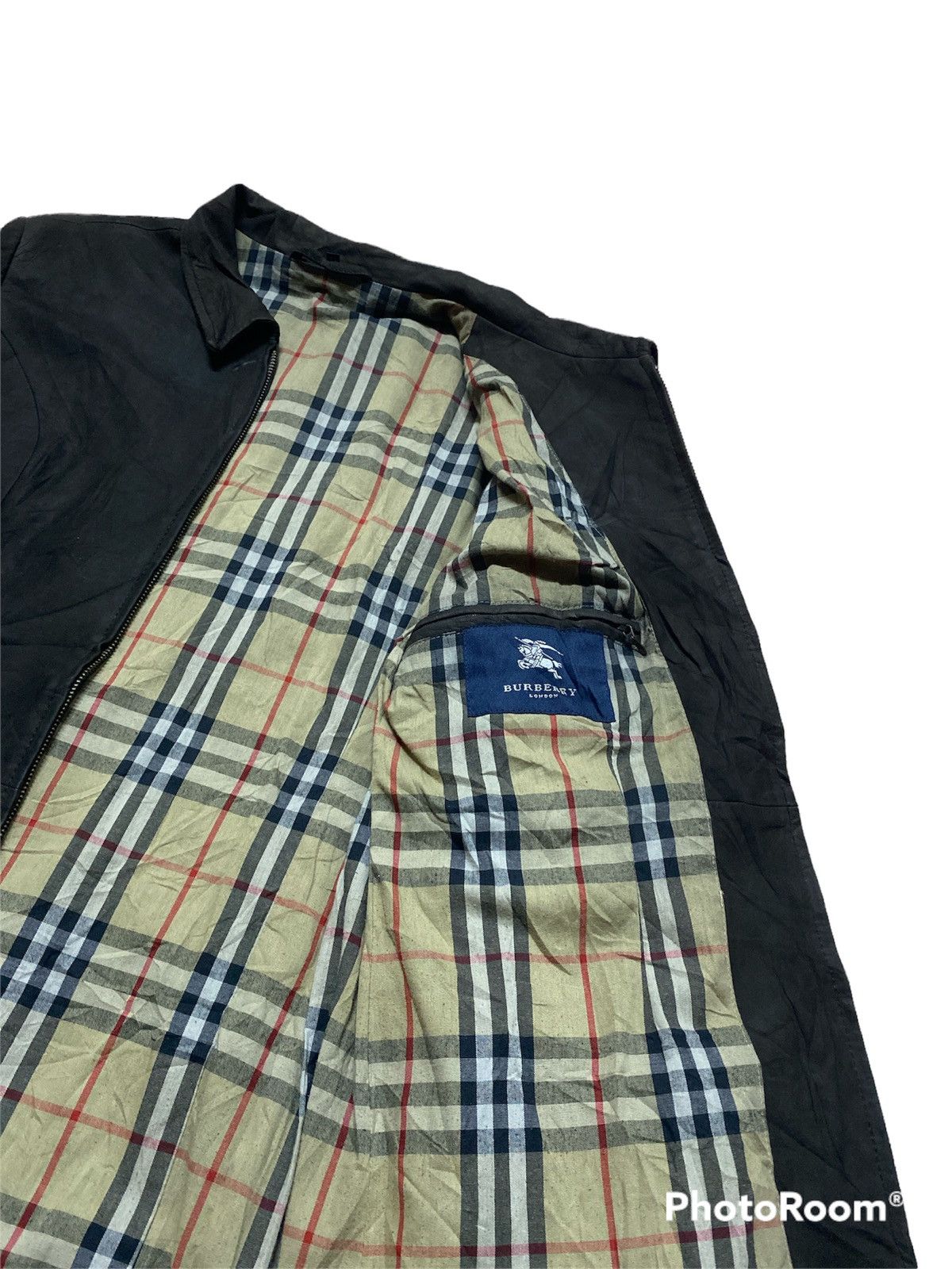 Burberry × Leather Vintage Burberry Suede Leather Jacket Nova check Lining Size US M / EU 48-50 / 2 - 3 Thumbnail
