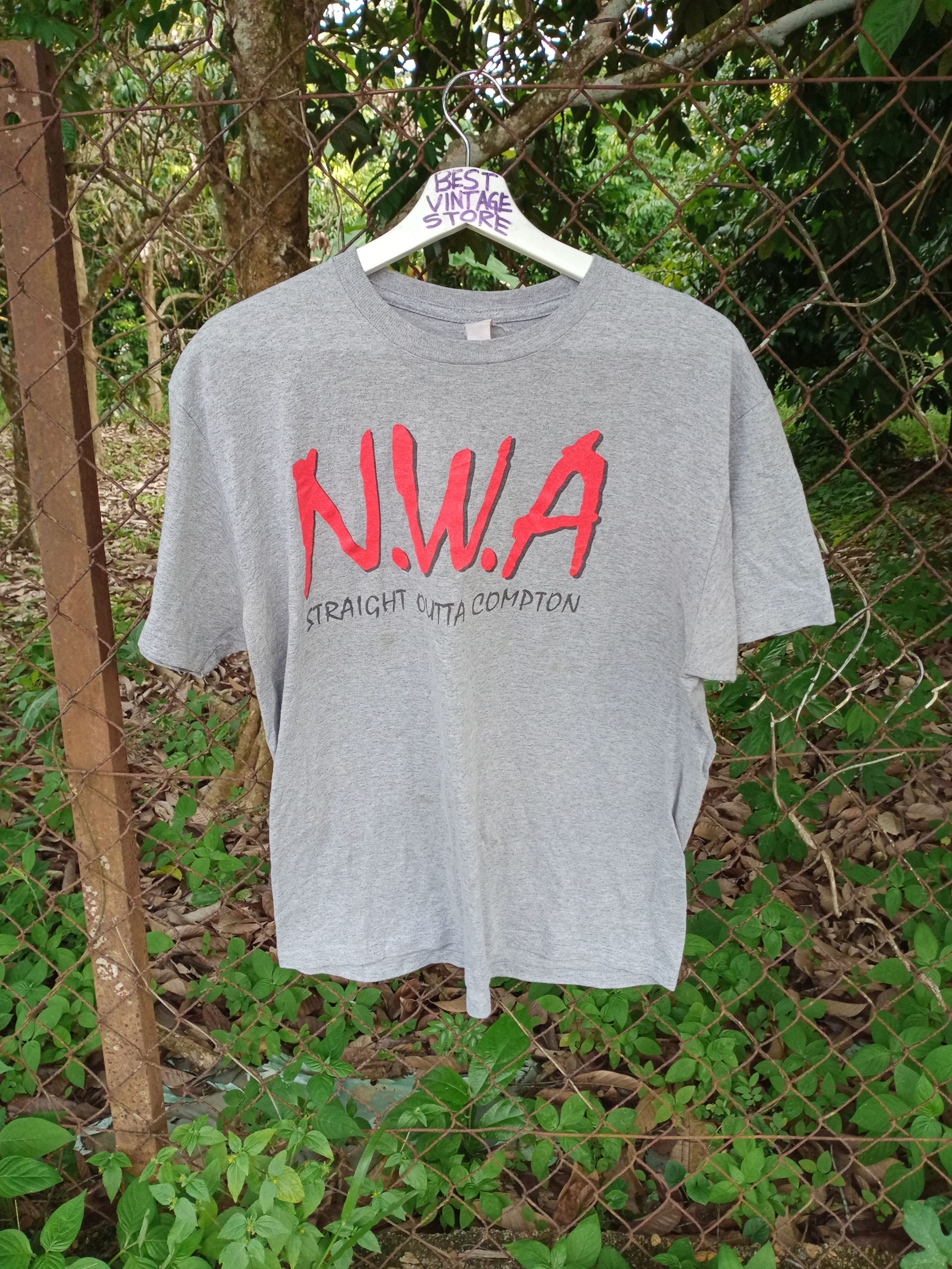 image of Vintage N.w.a Straight Outta Compton Tshirt in No Colour, Men's (Size Large)