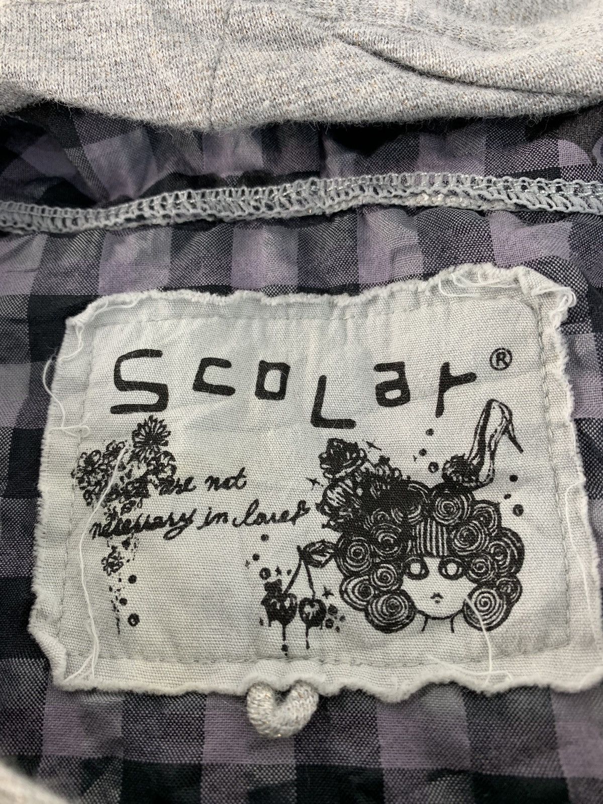 Japanese Brand Scolar Oyaji Hoodies Drawing Painting Art Design Size S / US 4 / IT 40 - 3 Thumbnail