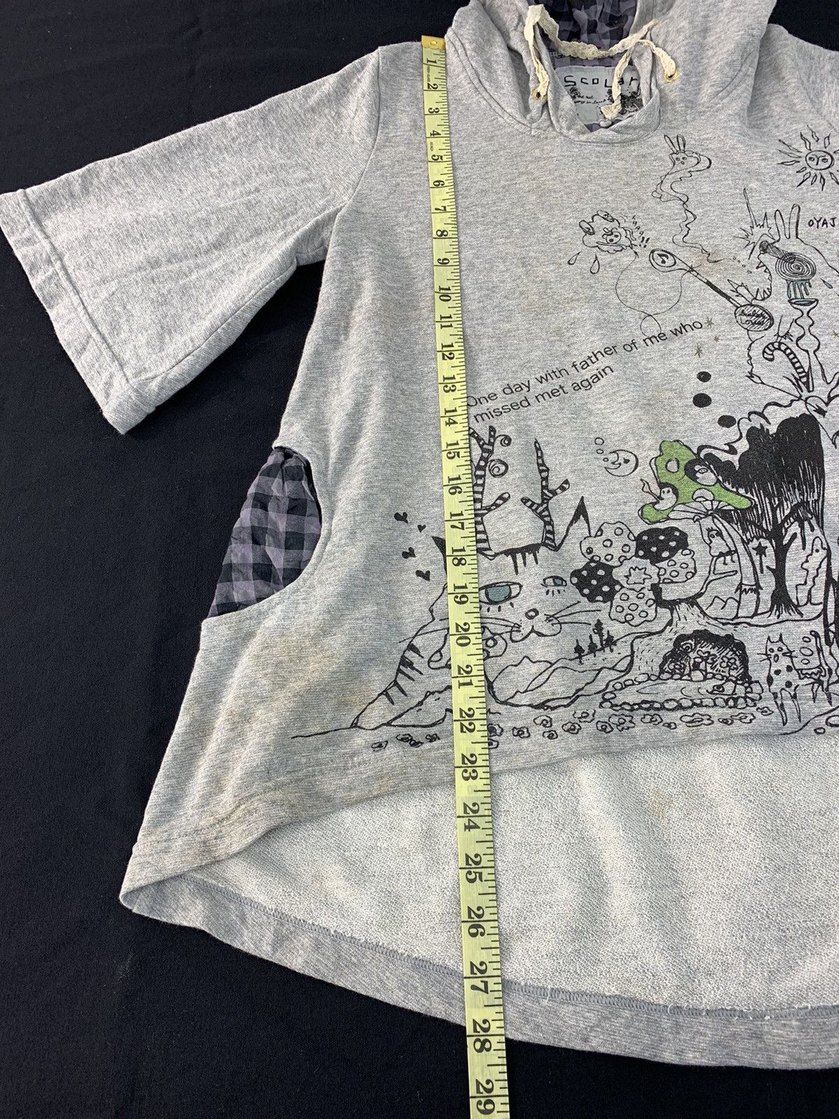 Japanese Brand Scolar Oyaji Hoodies Drawing Painting Art Design Size S / US 4 / IT 40 - 9 Thumbnail
