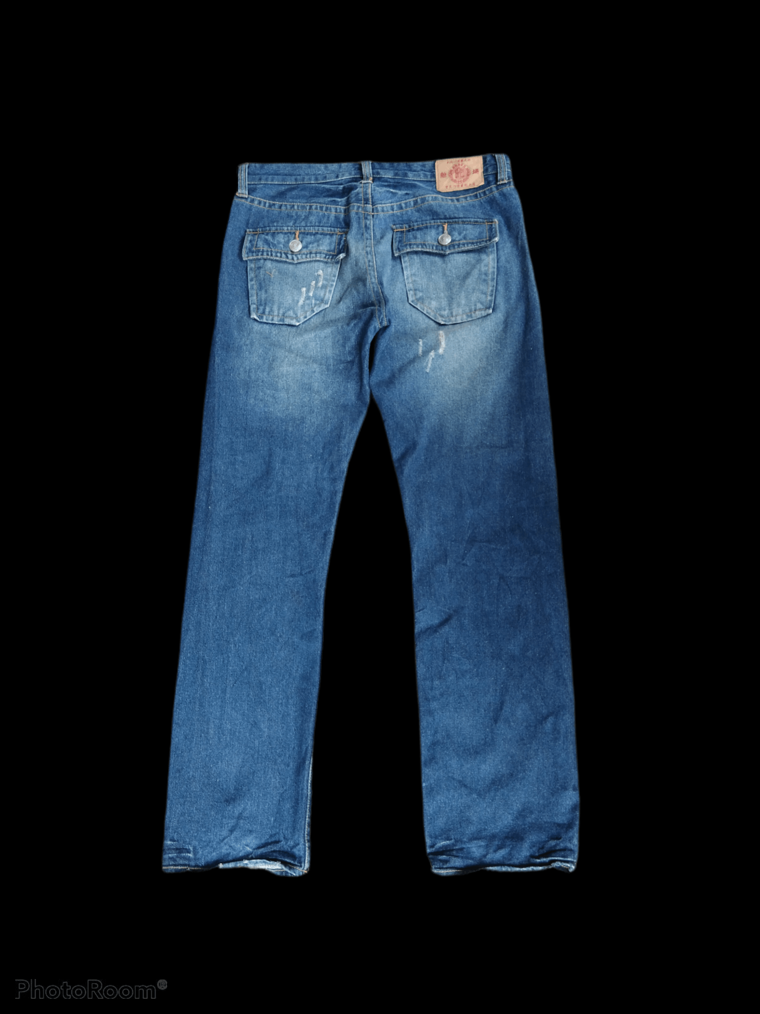 Art Comes First × Japanese Brand DiSTRESSED JAPANESE BRAND BUDEN ART KOI DENIM PANTS Size US 34 / EU 50 - 2 Thumbnail