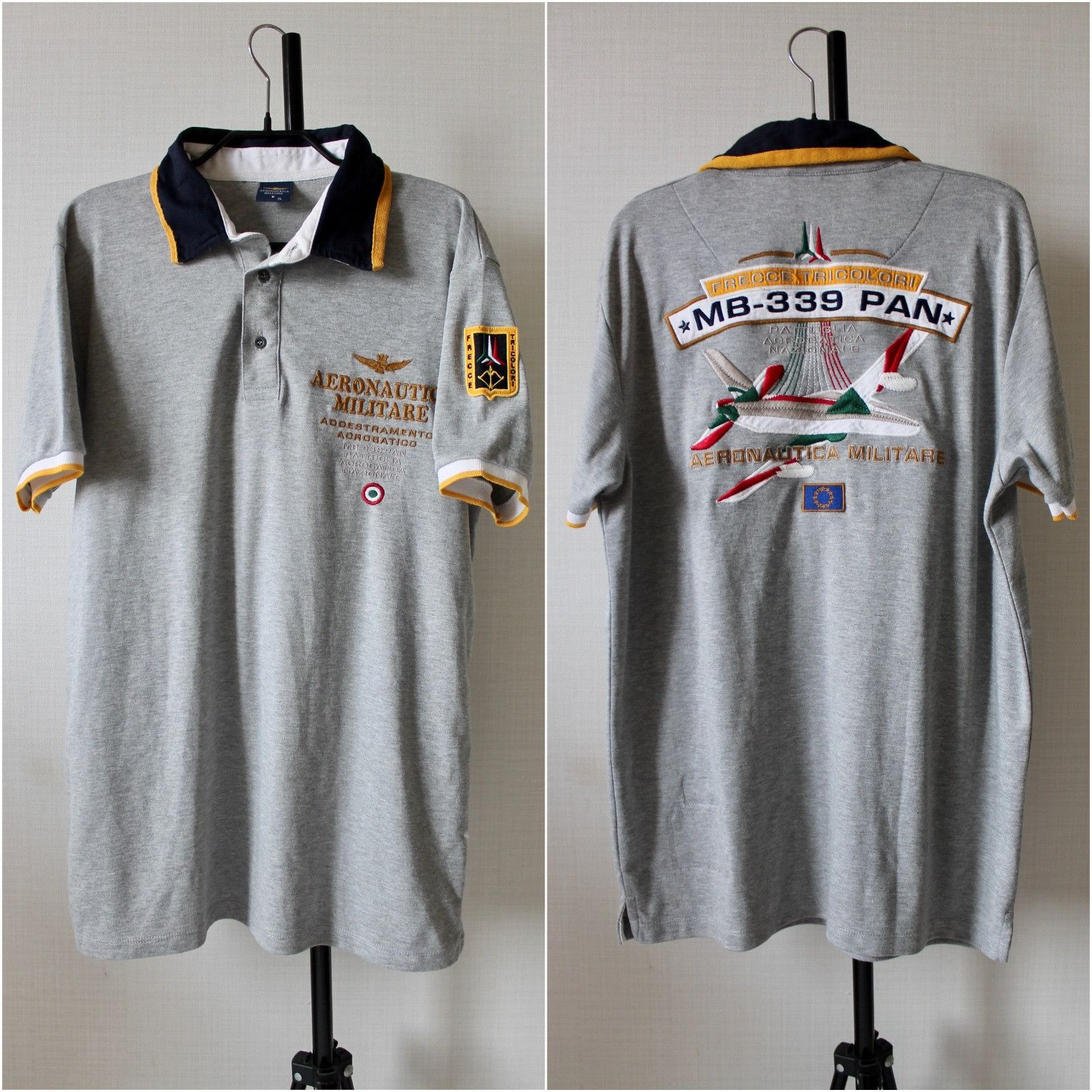 Aeronautica Militare Aeronautica Militare Polo Shirt Gray Size US L / EU 52-54 / 3 - 1 Thumbnail
