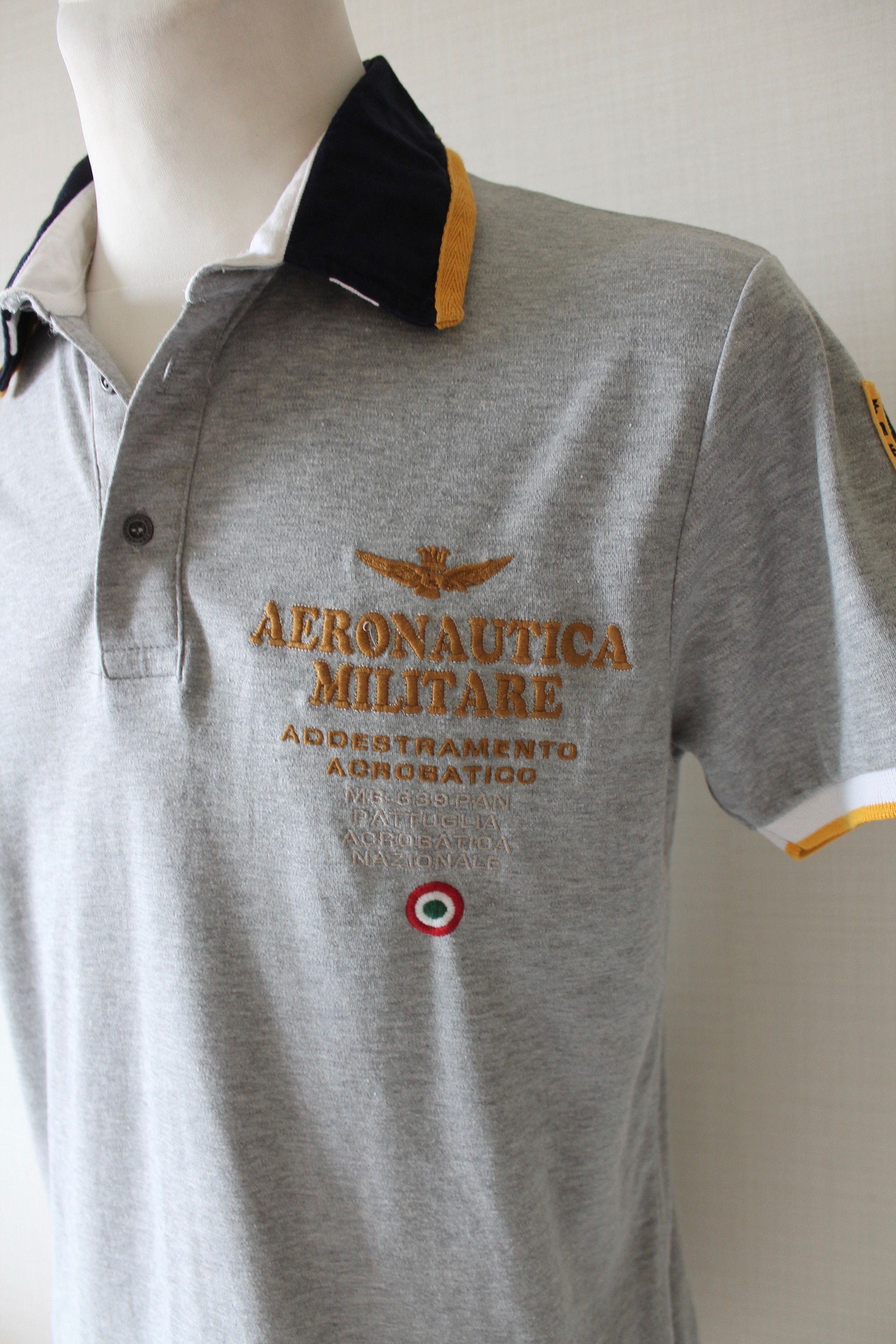 Aeronautica Militare Aeronautica Militare Polo Shirt Gray Size US L / EU 52-54 / 3 - 3 Thumbnail