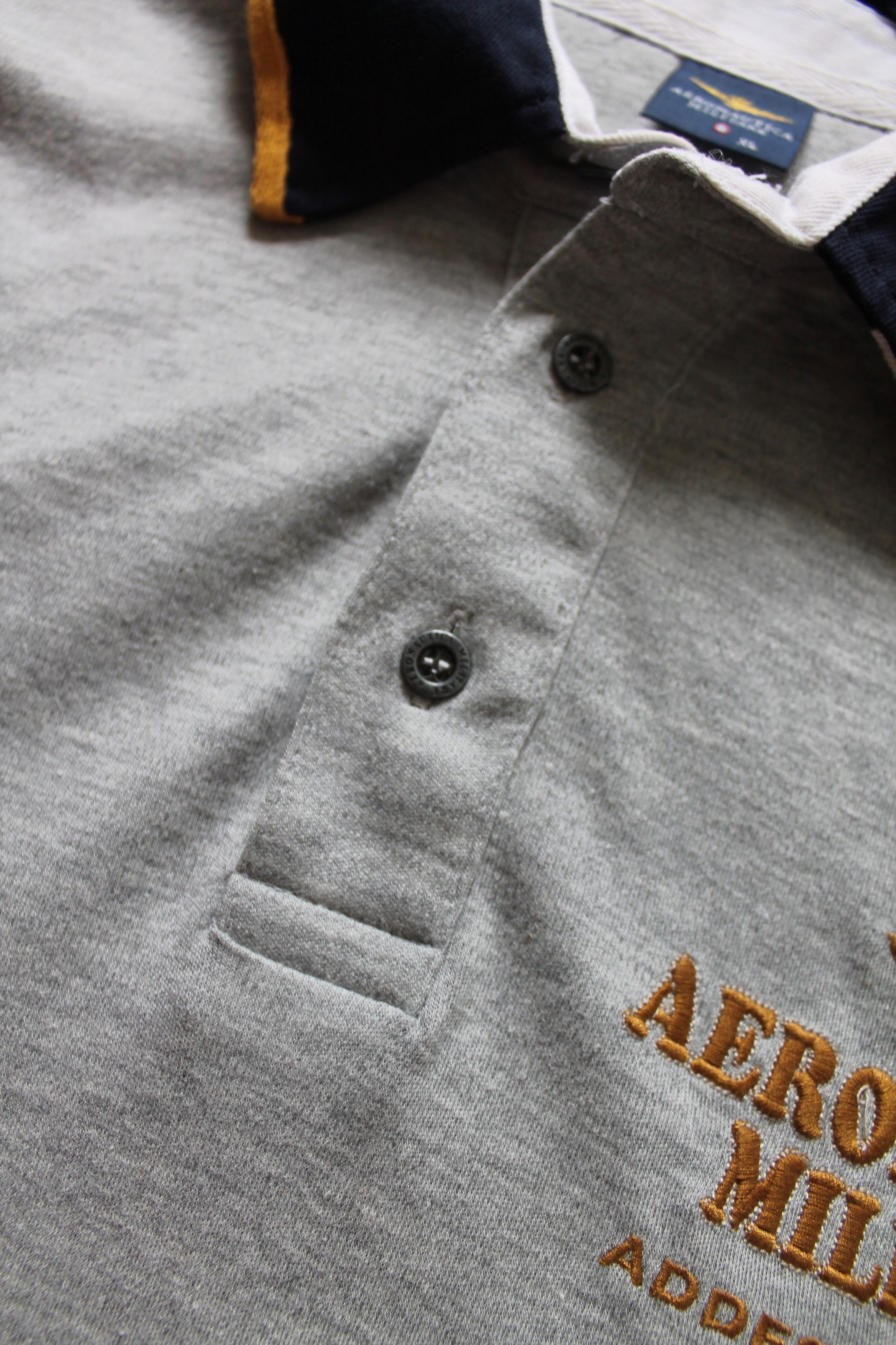 Aeronautica Militare Aeronautica Militare Polo Shirt Gray Size US L / EU 52-54 / 3 - 13 Thumbnail
