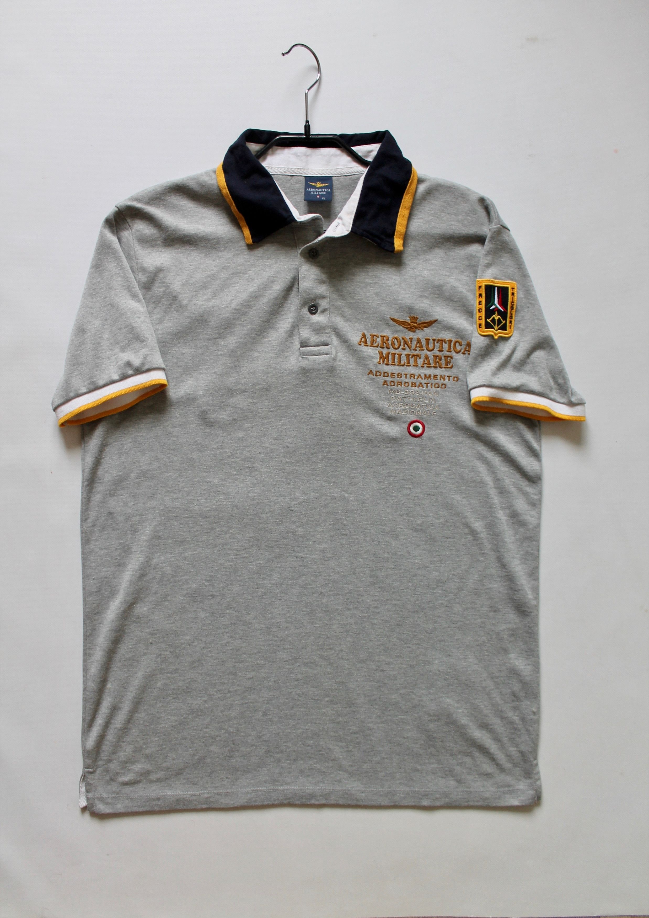 Aeronautica Militare Aeronautica Militare Polo Shirt Gray Size US L / EU 52-54 / 3 - 12 Thumbnail