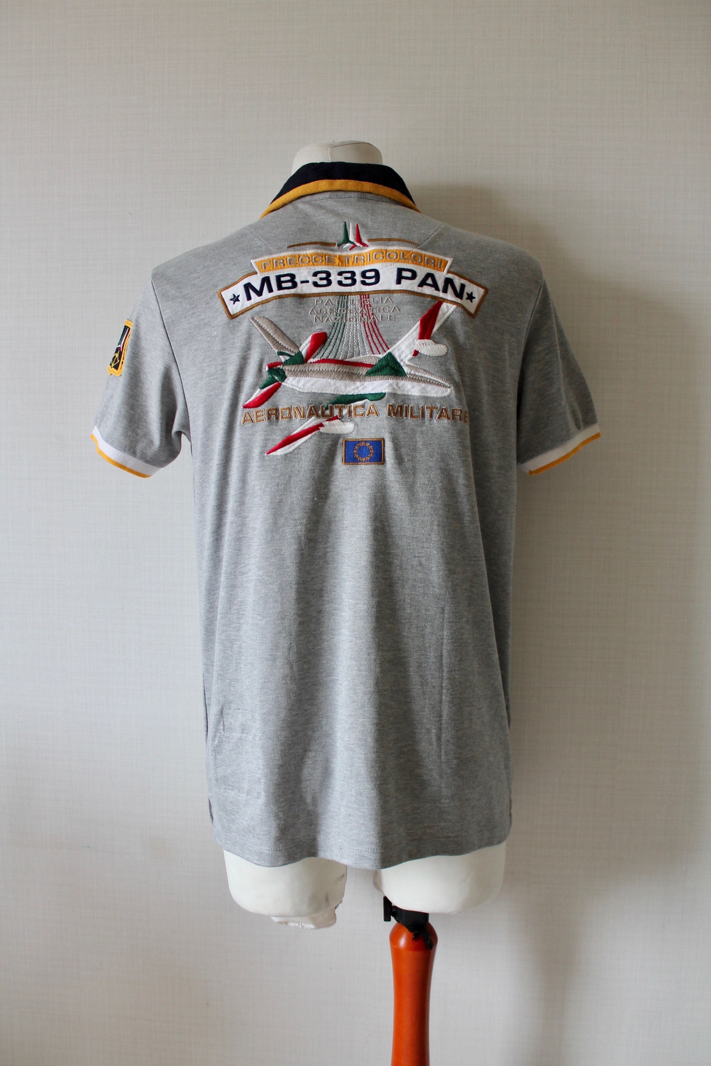 Aeronautica Militare Aeronautica Militare Polo Shirt Gray Size US L / EU 52-54 / 3 - 5 Thumbnail