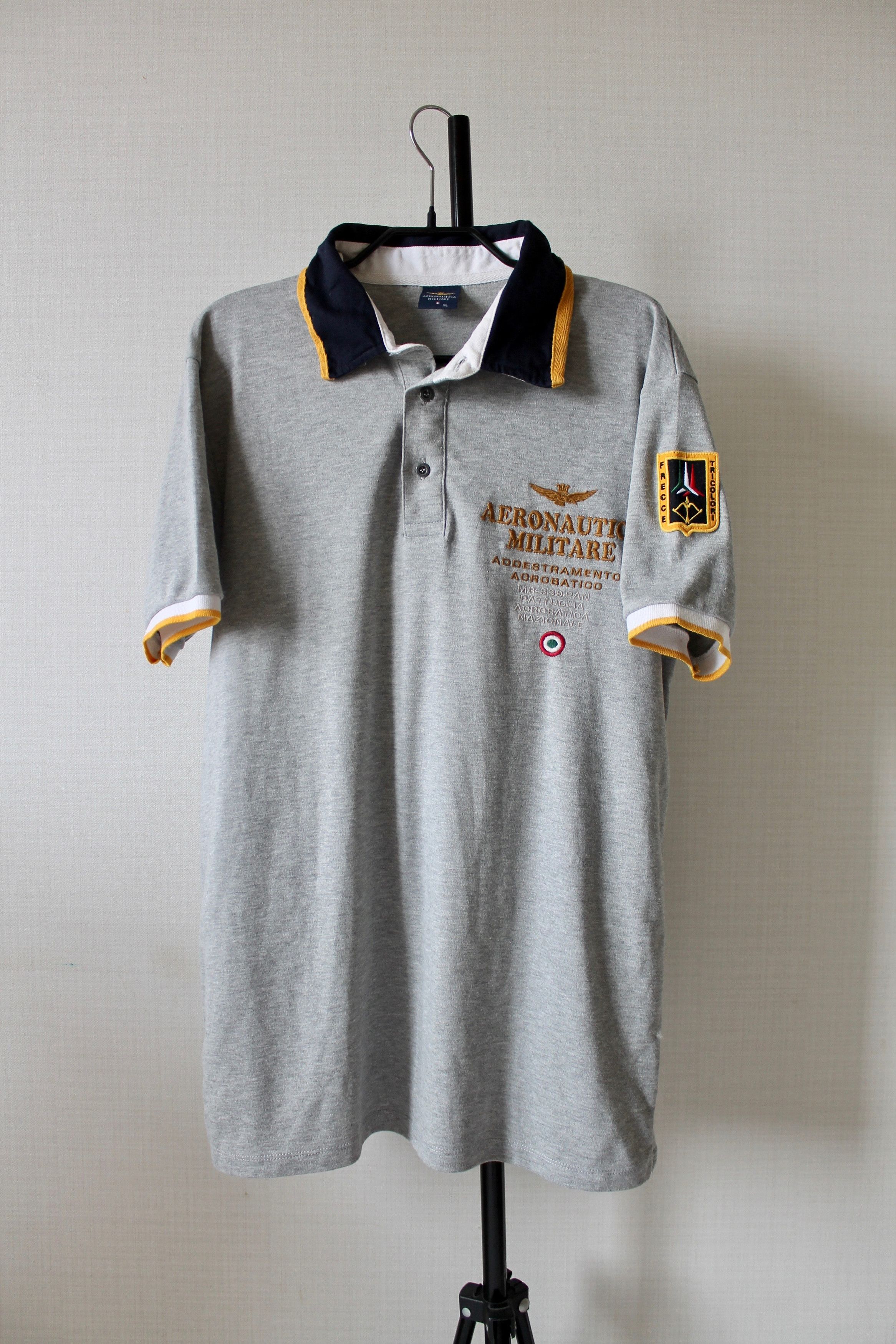 Aeronautica Militare Aeronautica Militare Polo Shirt Gray Size US L / EU 52-54 / 3 - 8 Thumbnail