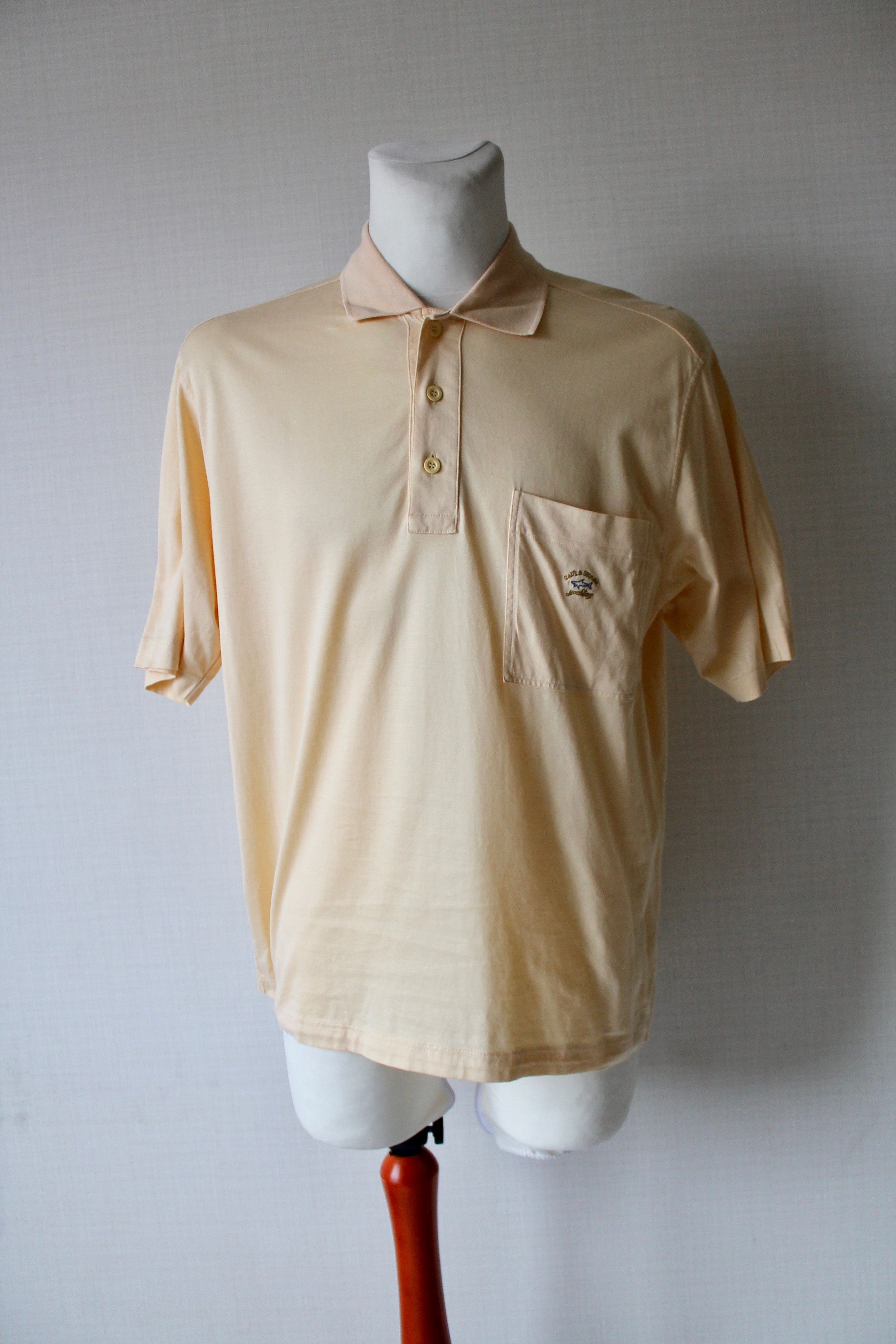 Paul & Shark Paul & Shark Polo Shirt Peach Vintage Yachting Size US L / EU 52-54 / 3 - 12 Thumbnail