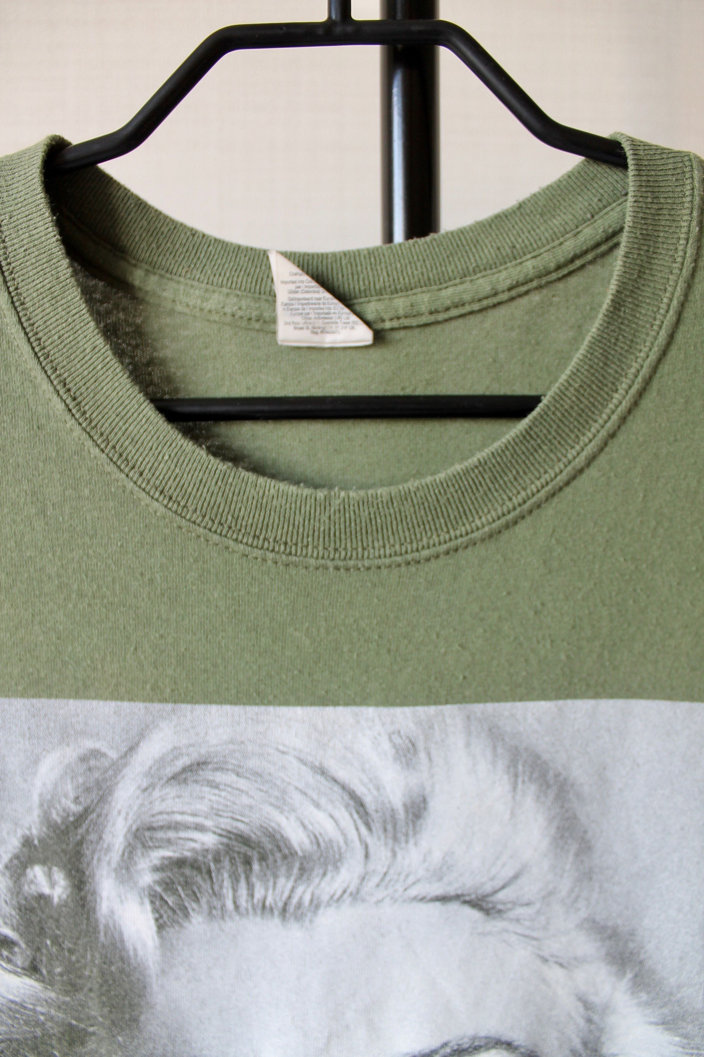 Vintage Marilyn Monroe Dollars Bandana Green Heavy Cotton T Shirt Size US XL / EU 56 / 4 - 3 Thumbnail