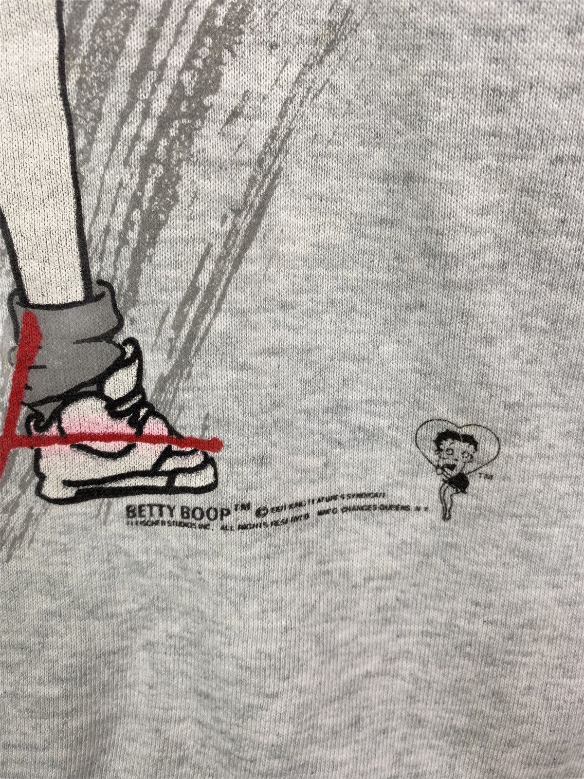 Cartoon Network × Vintage Vintage BETTY BOOP Cartoon Big Logo Sweatshirt Pullover Size US S / EU 44-46 / 1 - 4 Thumbnail