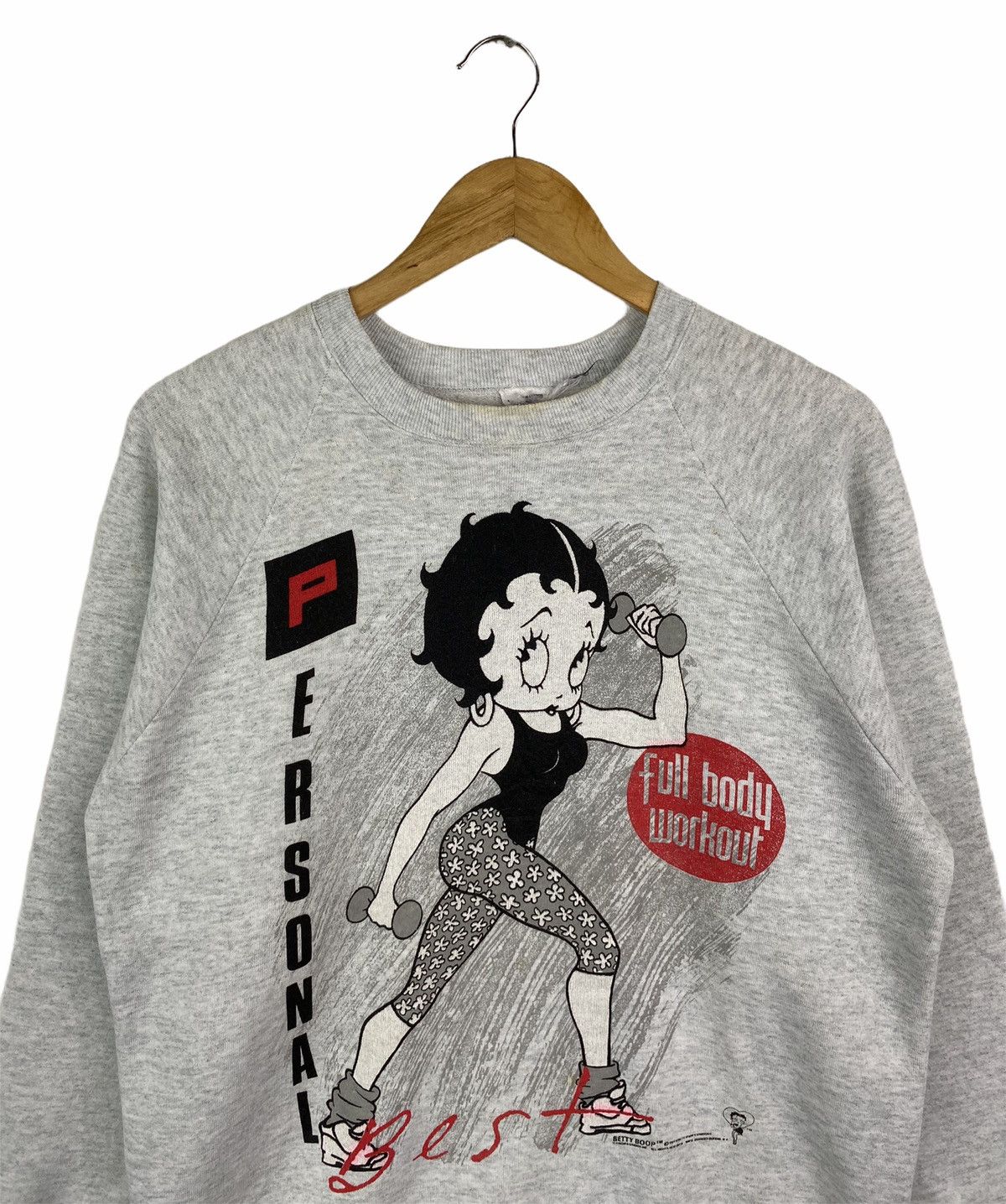 Cartoon Network × Vintage Vintage BETTY BOOP Cartoon Big Logo Sweatshirt Pullover Size US S / EU 44-46 / 1 - 3 Thumbnail
