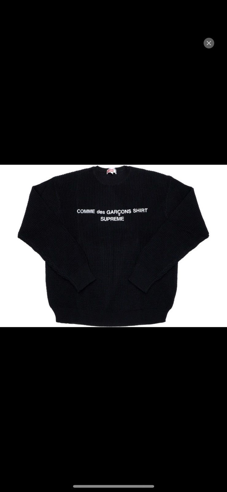 Comme Des Garcons Supreme Cdg Shirt Sweater | Grailed