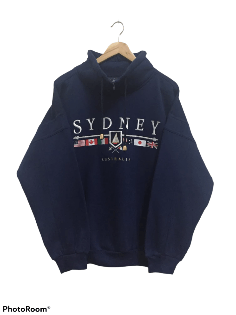 Other Vtg 90s Sydney Australia embroidery Half zipper jumper Size US M / EU 48-50 / 2 - 1 Thumbnail