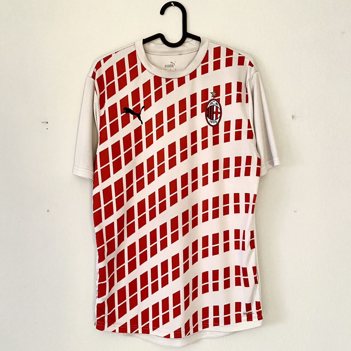 Puma 2020 2021 AC Milan Puma Away Training Pre Match Soccer Shirt Size US M / EU 48-50 / 2 - 2 Thumbnail