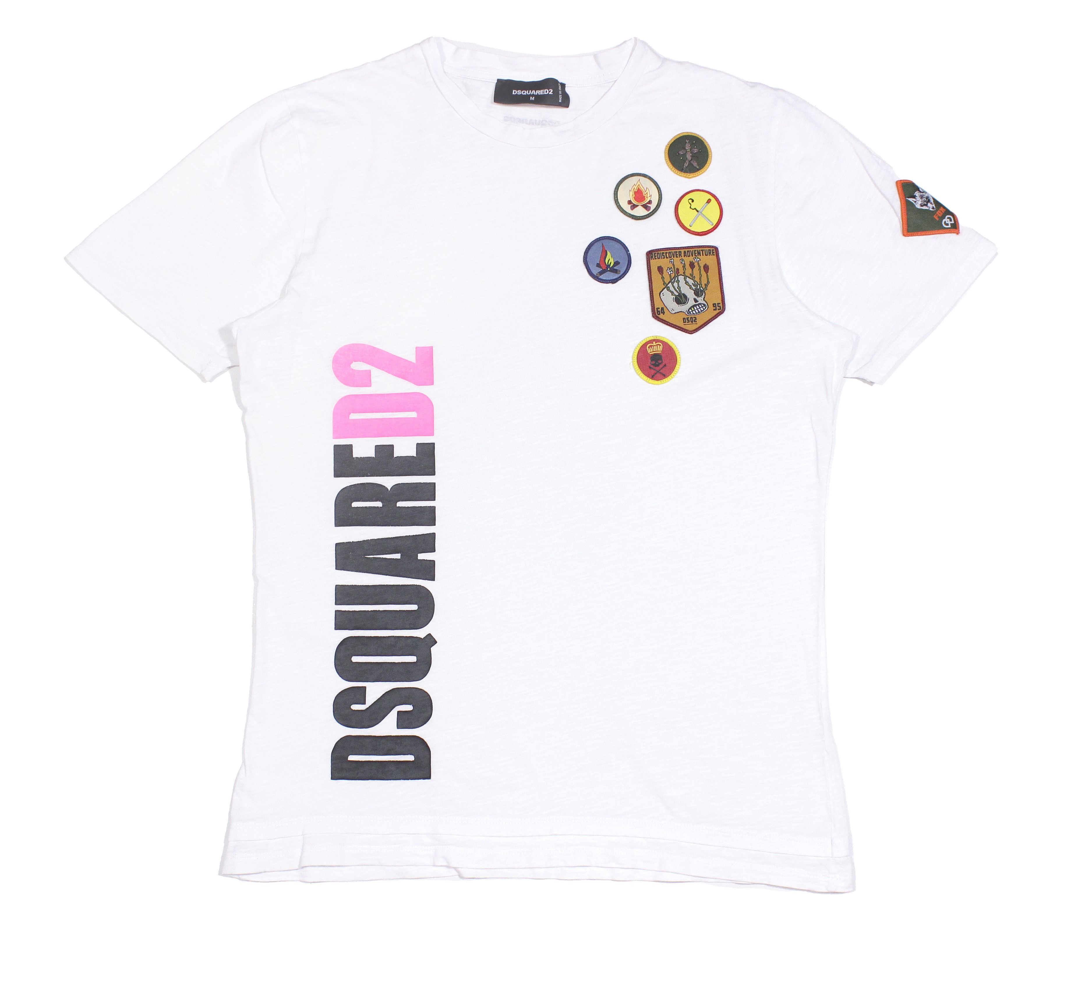 Dsquared2 Big Logo Patched T-Shirt Size US M / EU 48-50 / 2 - 1 Thumbnail