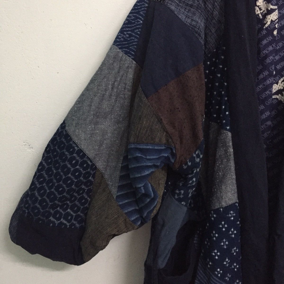 Japanese Brand 🔥STEALS🔥Rare Patchy Kimono Kurume Kasuri Style Boro Like Size US L / EU 52-54 / 3 - 4 Thumbnail