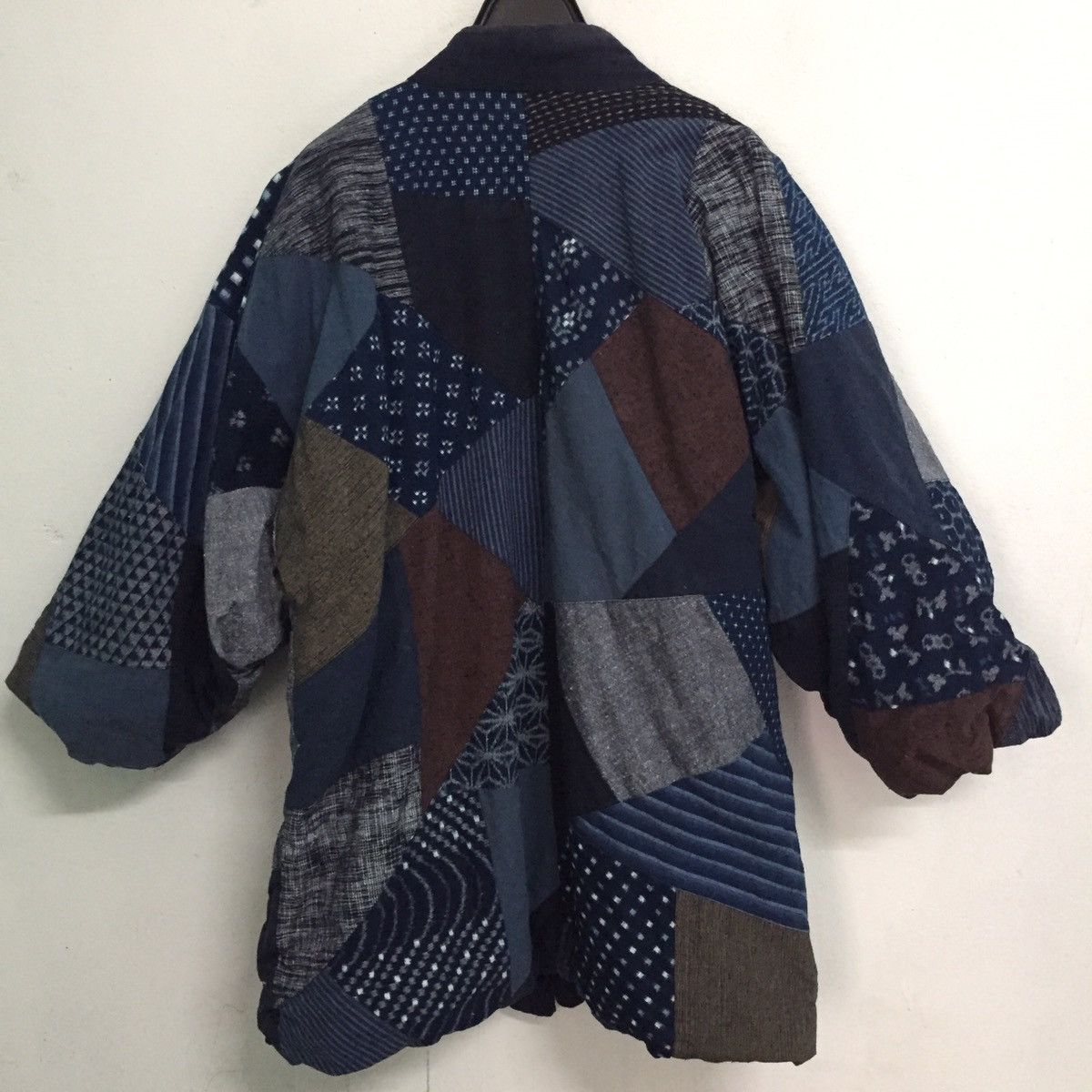Japanese Brand 🔥STEALS🔥Rare Patchy Kimono Kurume Kasuri Style Boro Like Size US L / EU 52-54 / 3 - 9 Thumbnail