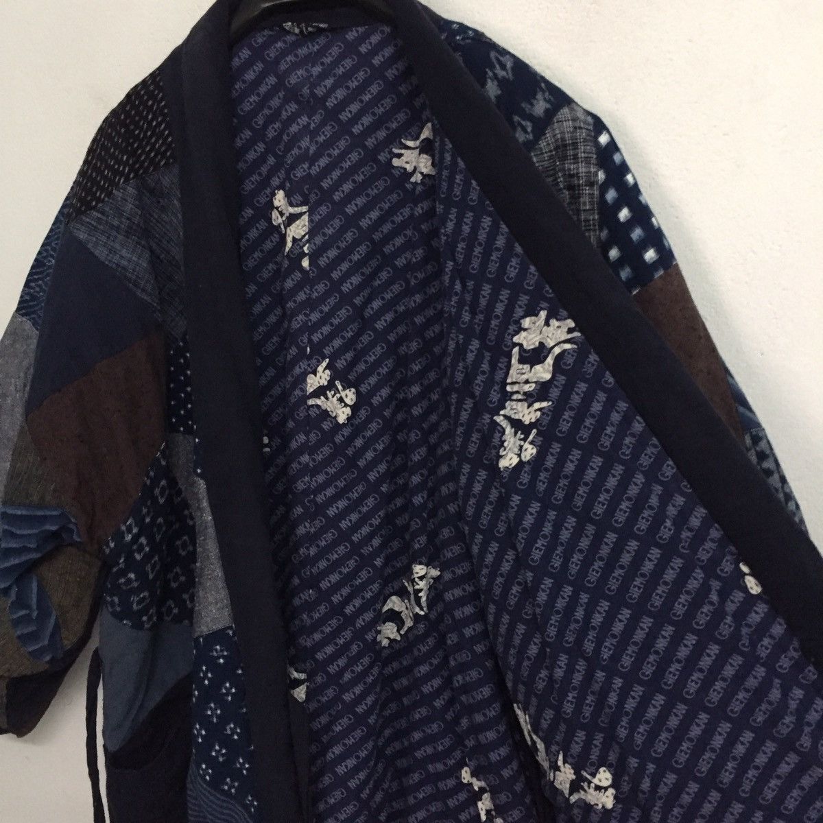Japanese Brand 🔥STEALS🔥Rare Patchy Kimono Kurume Kasuri Style Boro Like Size US L / EU 52-54 / 3 - 7 Thumbnail